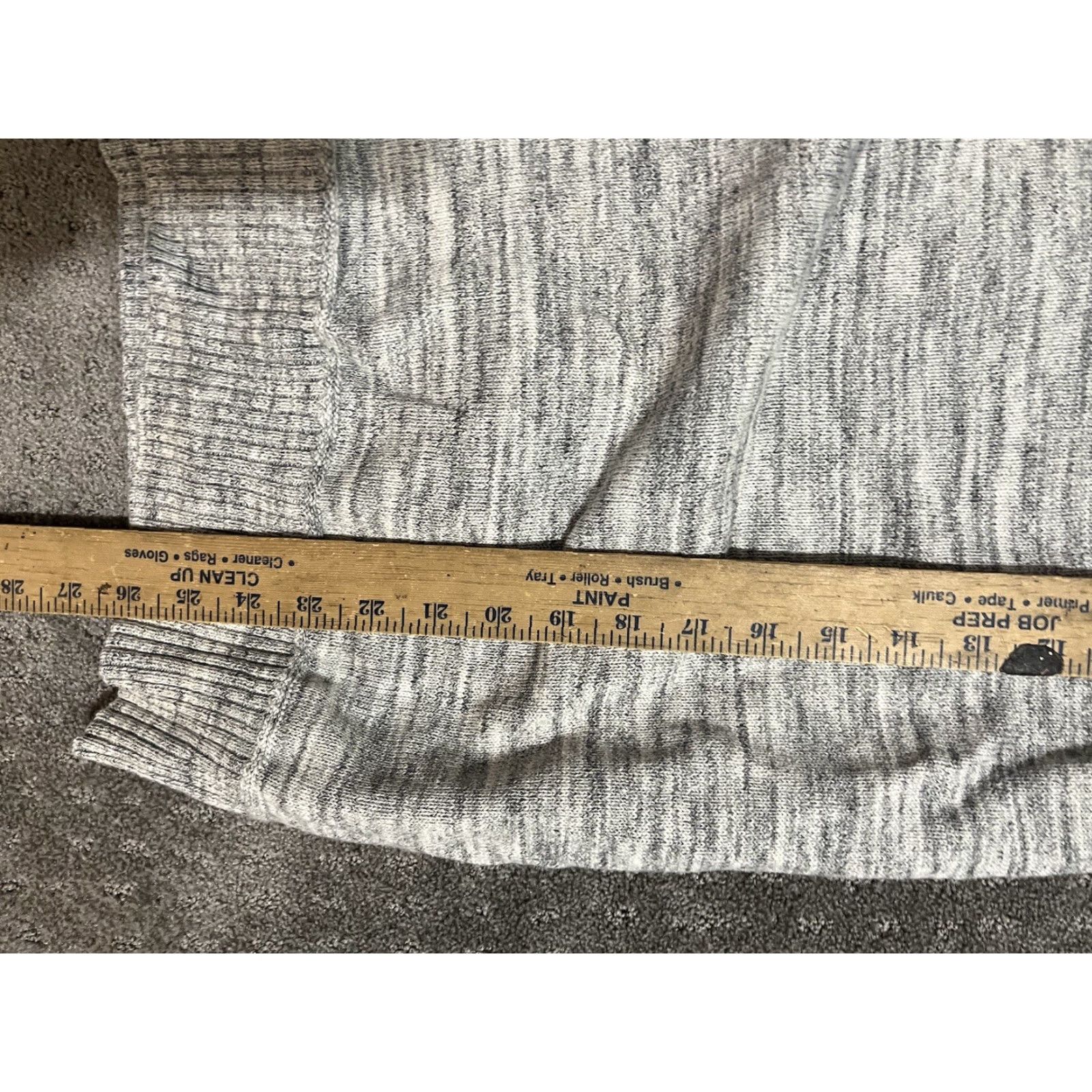 H&M LOGG by H&M Mens Gray High Neck Long Sleeve Pullover 1/4 Zip Sweater M Casual Top Size US M / EU 48-50 / 2 - 5 Thumbnail