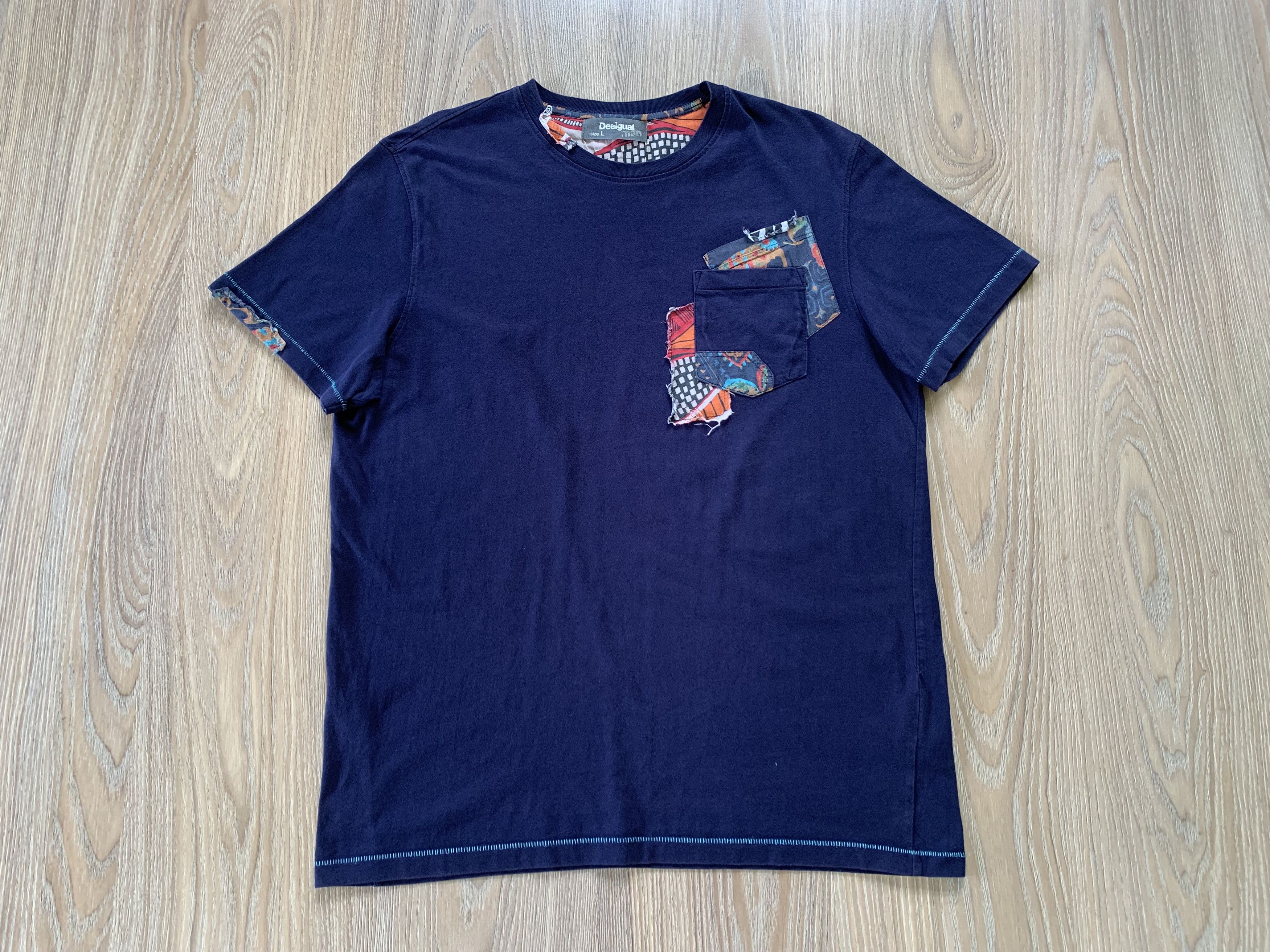 Designer × Desigual Vintage Desigual Printed T Shirt Size US L / EU 52-54 / 3 - 2 Thumbnail
