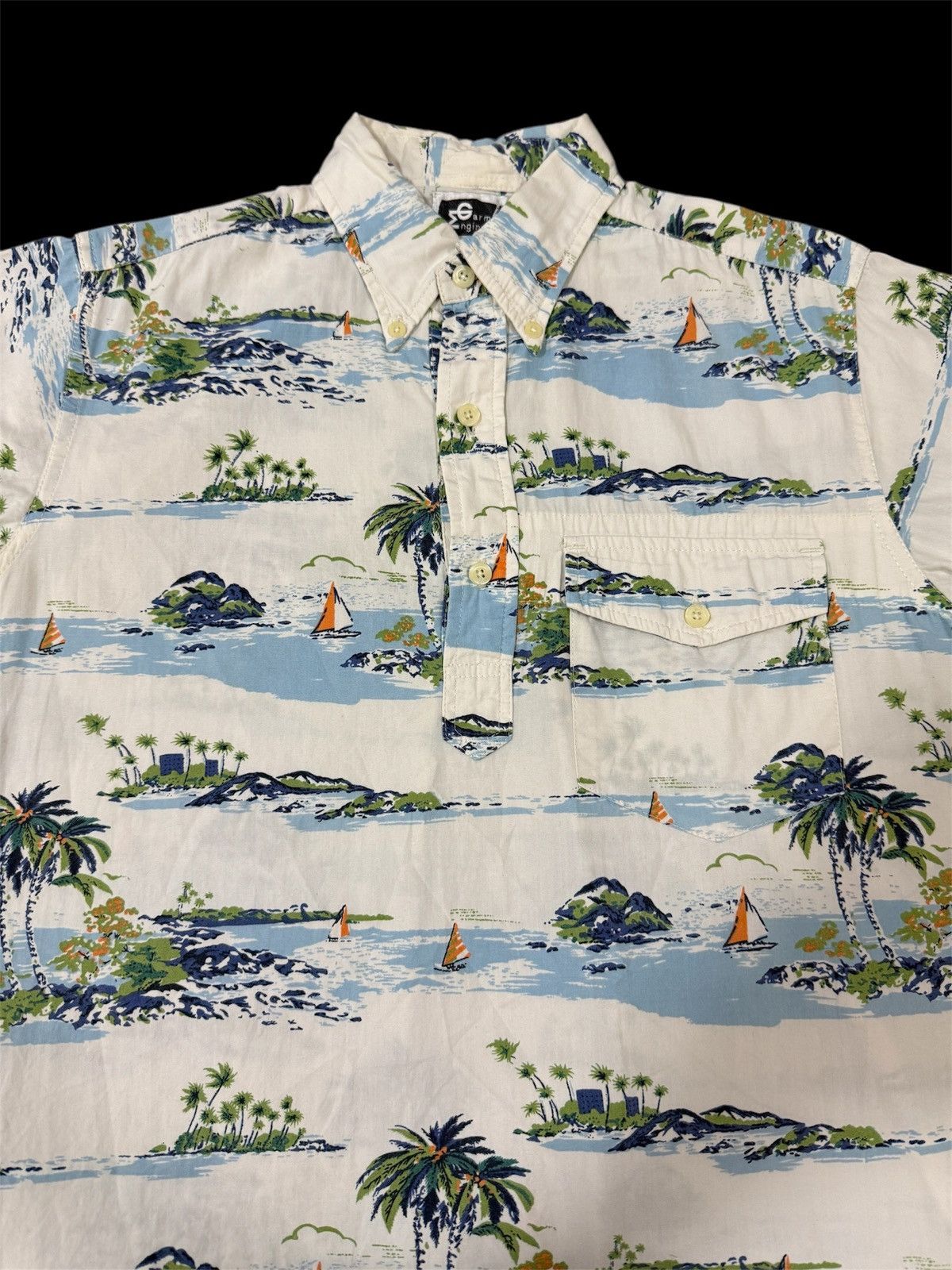 Engineered Garments × Nepenthes 🔥RARE🔥Engineered Garments Nepenthes Hawaii Shirt Half Button Size US S / EU 44-46 / 1 - 3 Thumbnail