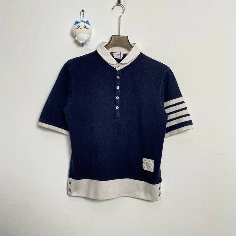 Thom Browne Thom Browne Four-striped polo shirt with arms 2503-Nextarro Size US M / EU 48-50 / 2 - 1 Thumbnail