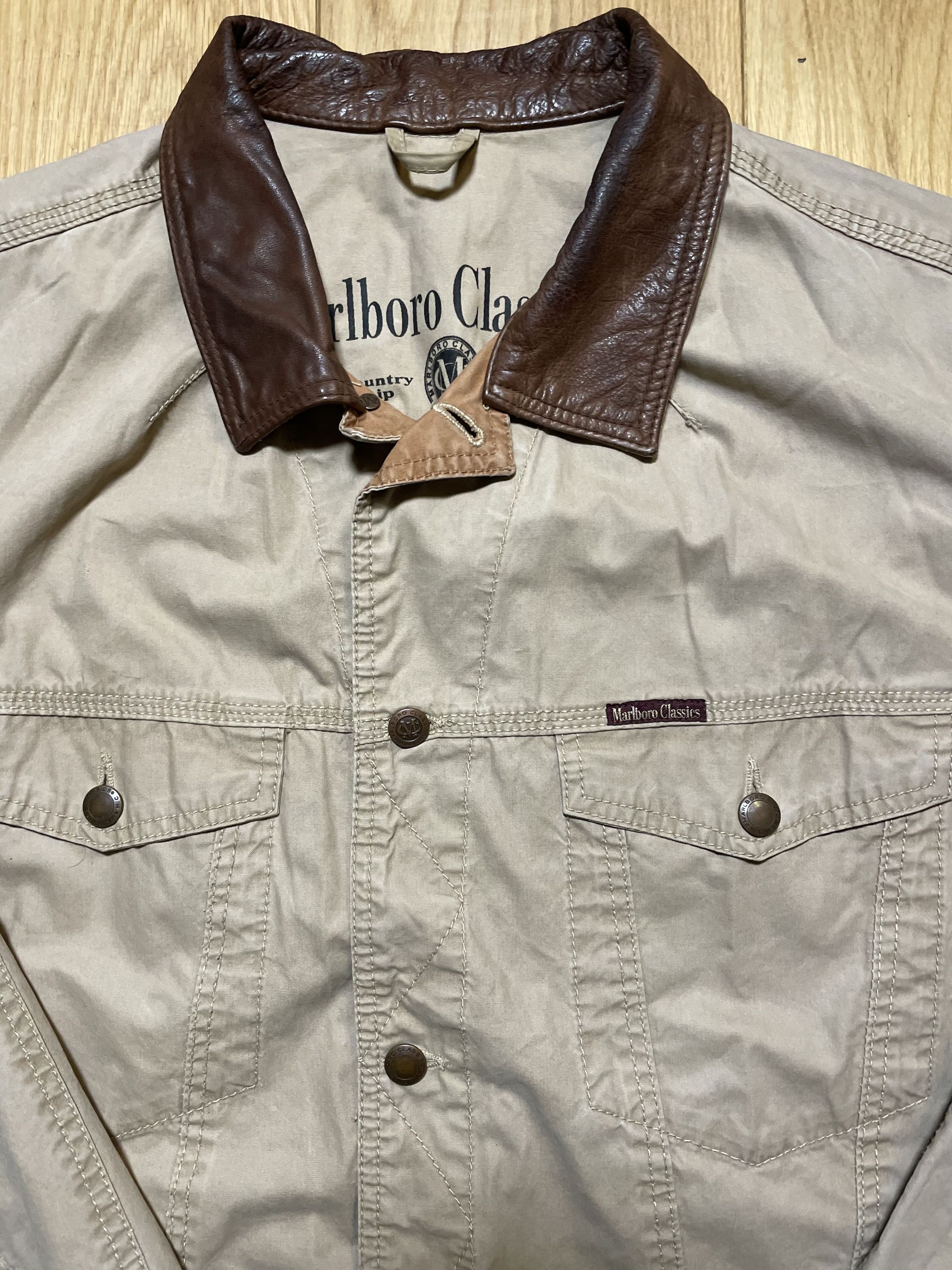 Marlboro Classics Marlboro Classics Leather Collar Jacket 3XL Size US XXL / EU 58 / 5 - 2 Thumbnail