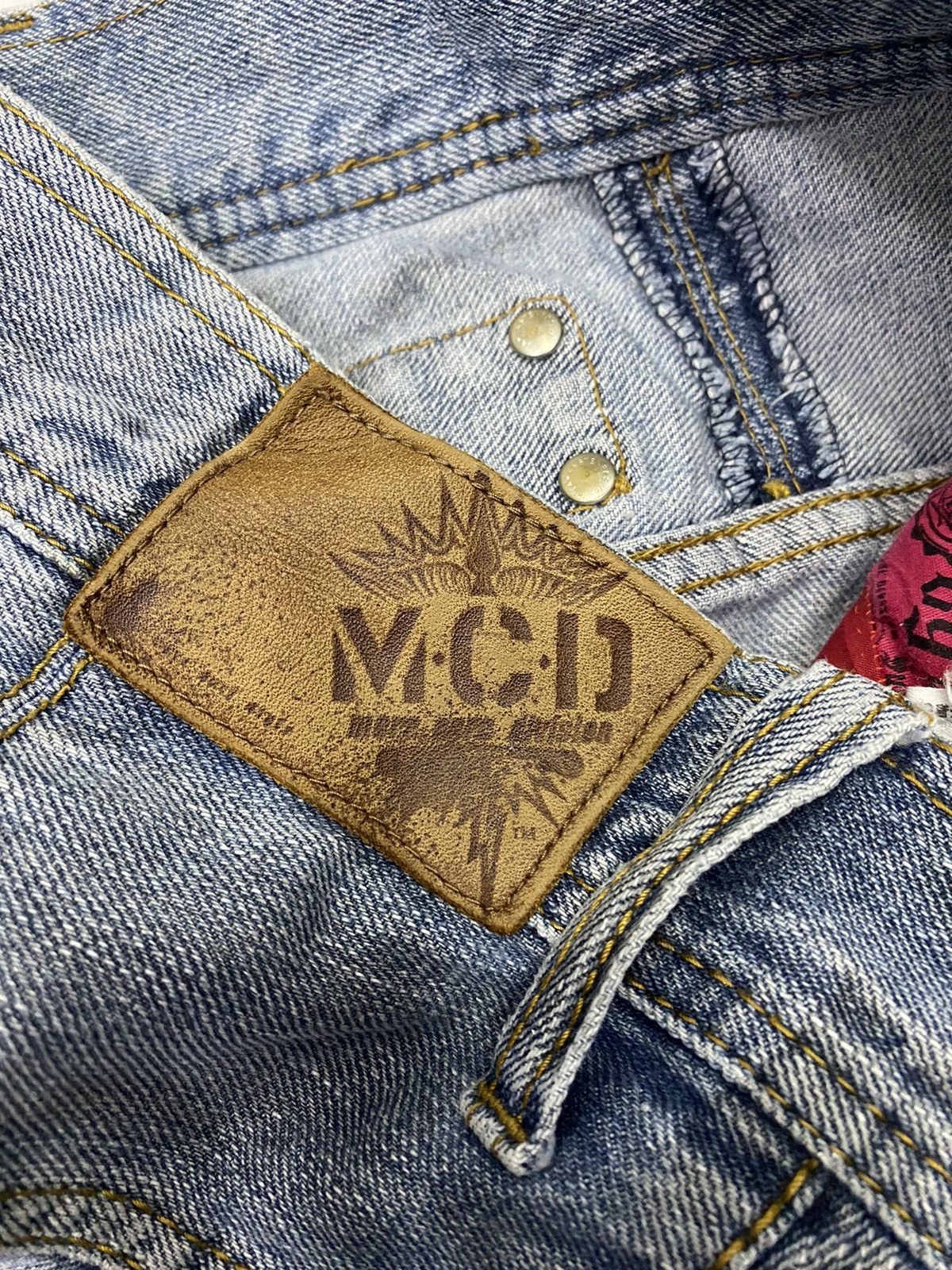 If Six Was Nine 🔥MORE CORE DIVISION EMBROIDERY DISTRESSED DENIM JEANS RARE Size US 32 / EU 48 - 11 Thumbnail