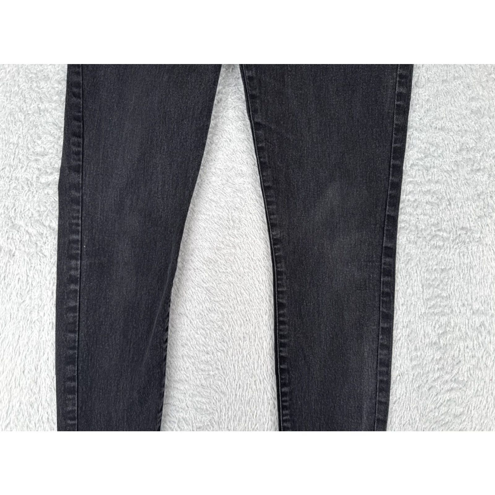 Old Navy Old Navy Jeans Womens 6 Black Denim Pull On Super Skinny Mid Rise Cotton 29x28 Size 28" / US 6 / IT 42 - 3 Thumbnail