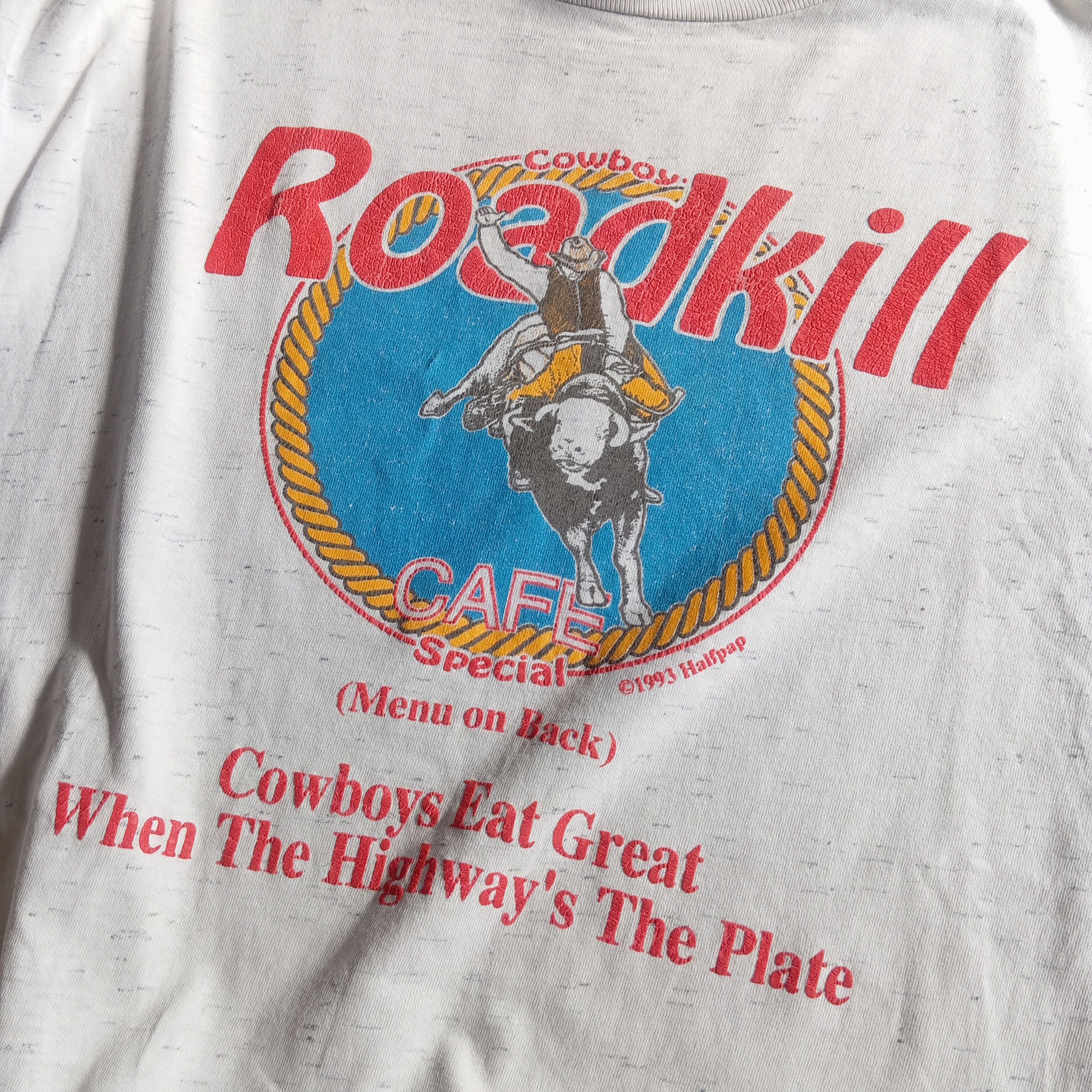 Hard Rock Cafe 1993 vintage Roadkill cafe t shirt Size US L / EU 52-54 / 3 - 6 Thumbnail