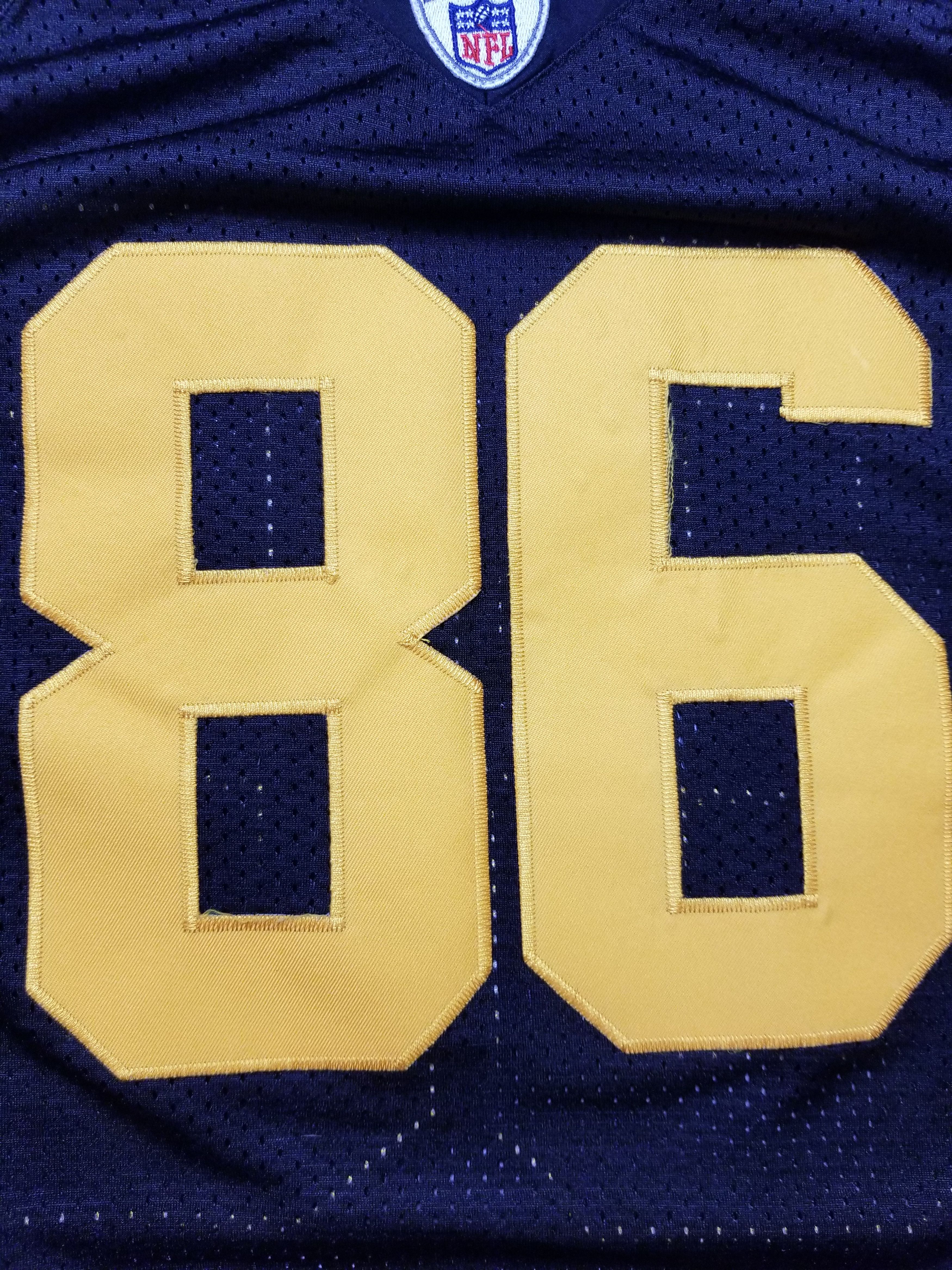 Reebok Pittsburgh Steelers Hines Ward #86 RARE Alternate Jersey Size US S / EU 44-46 / 1 - 18 Thumbnail
