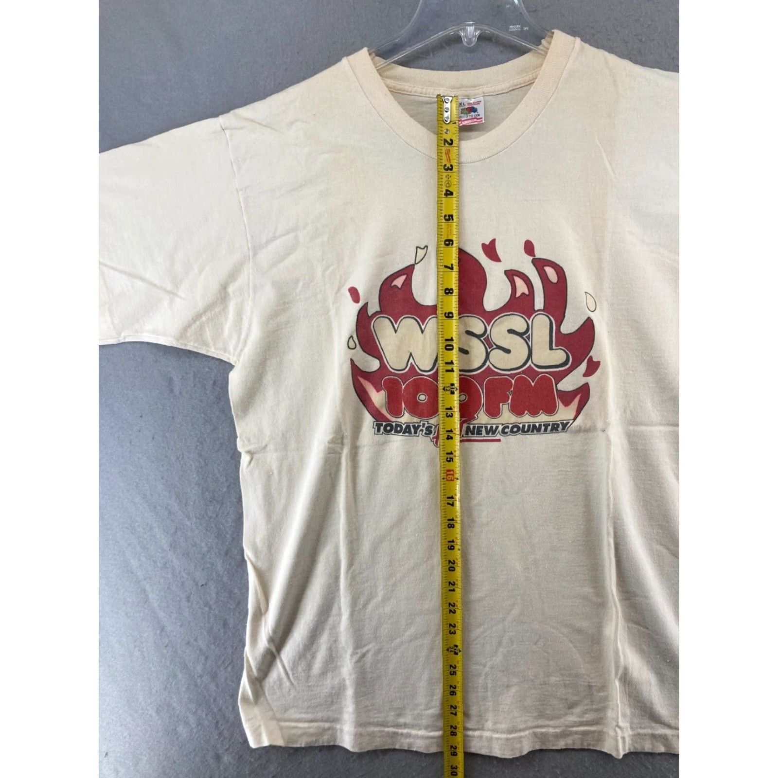 Fruit Of The Loom WSSL 100FM Mens Promo TShirt White XL USA MADE Shirt Mens XL White USA Fruit of the Loom Graphic Print Crew Neck Short Sleeve Jersey Size US XL / EU 56 / 4 - 4 Thumbnail