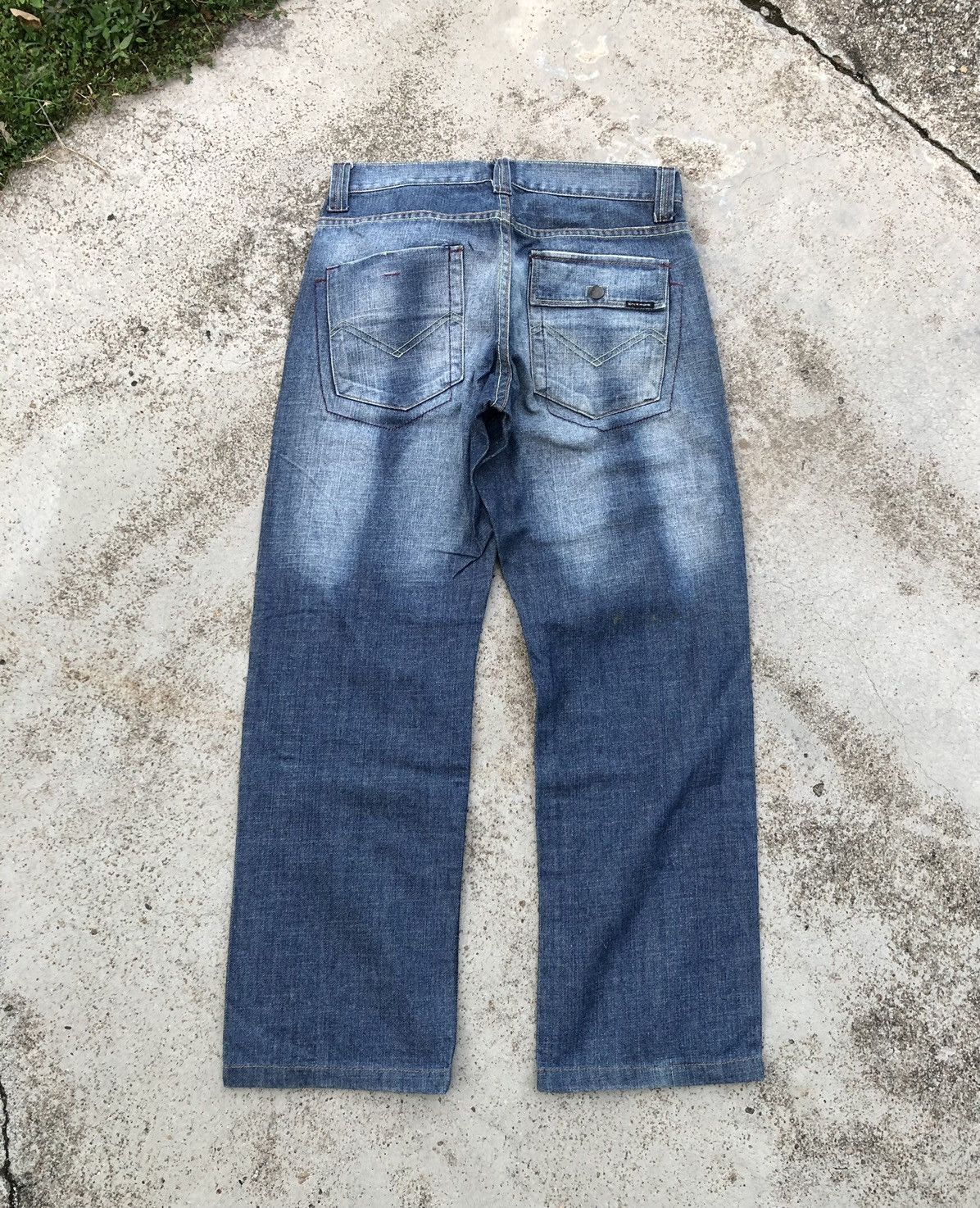 Energie WIDE LEG⚡️⚡️VINTAGE ENERGIE WASHED BLUE JEANS Size US 31 - 6 Thumbnail