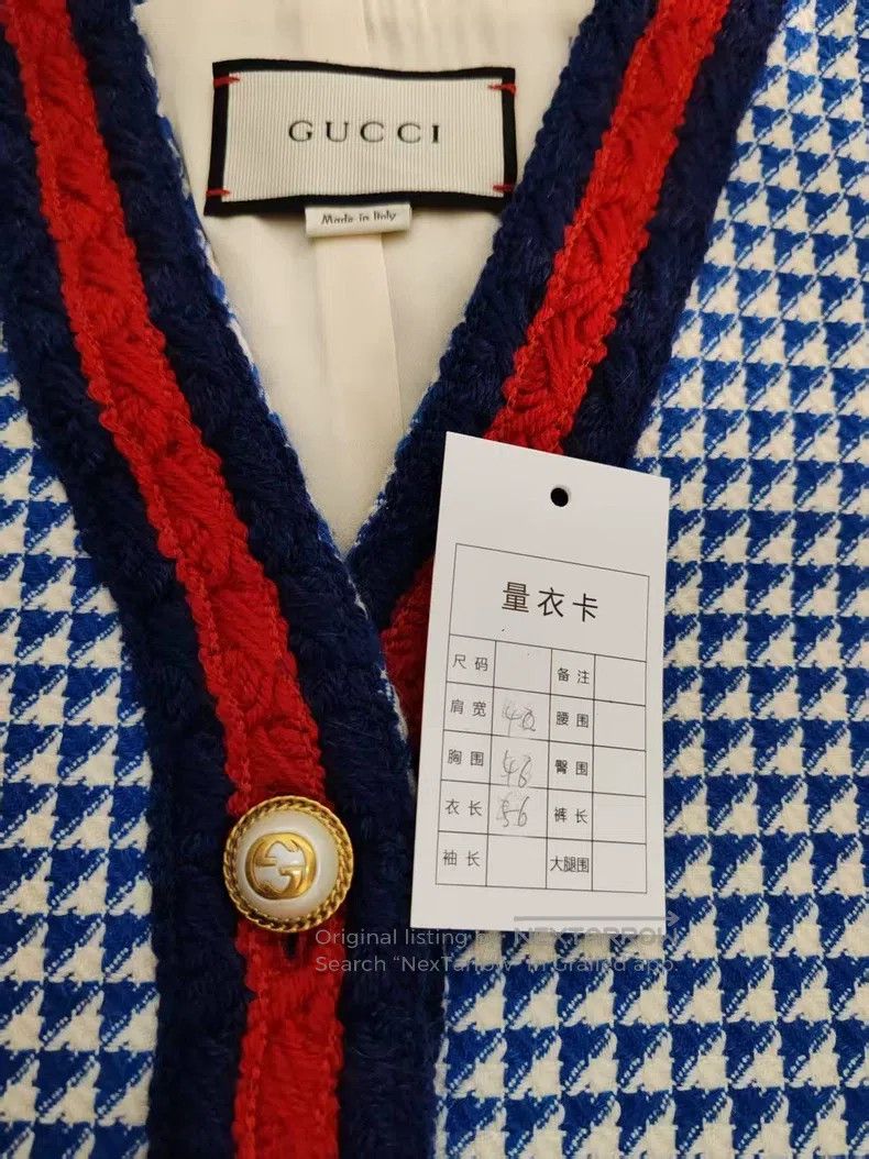Gucci gucci Thousand-bird check small fragrant style coat Size XS / US 0-2 / IT 36-38 - 5 Thumbnail