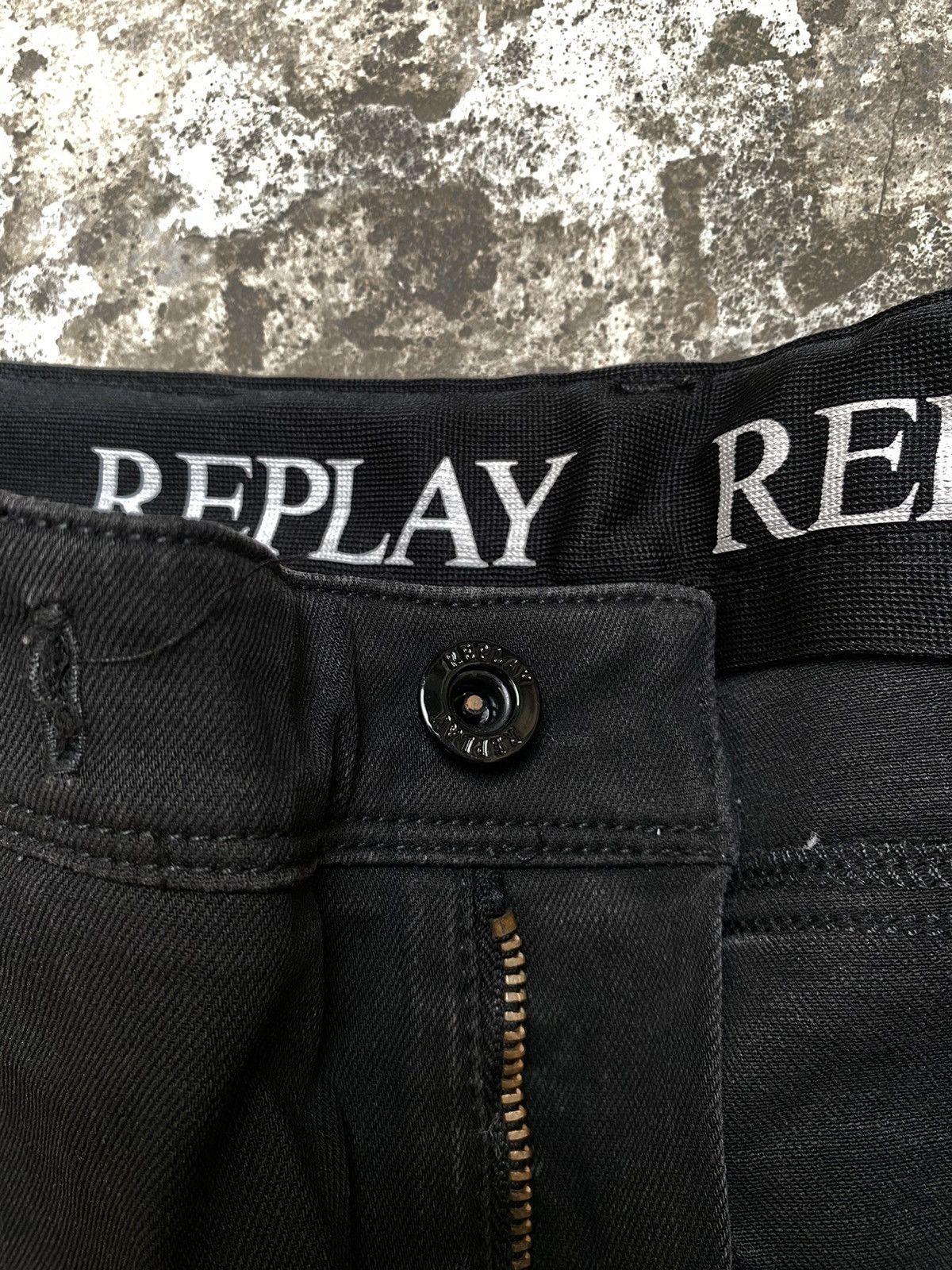 Replay Replay Faded Black Joggers Size US 30 / EU 46 - 5 Thumbnail
