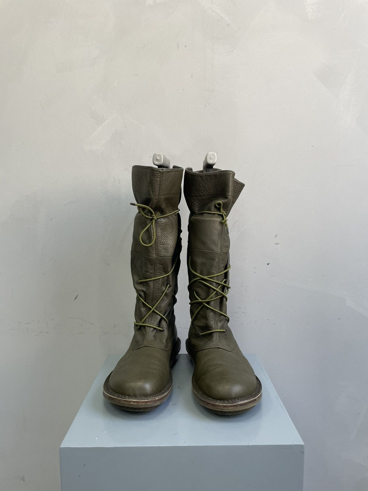 Trippen Avant garde leather high moto Trippeb boots ankle 90s Size US 7.5 / EU 40-41 - 3 Thumbnail