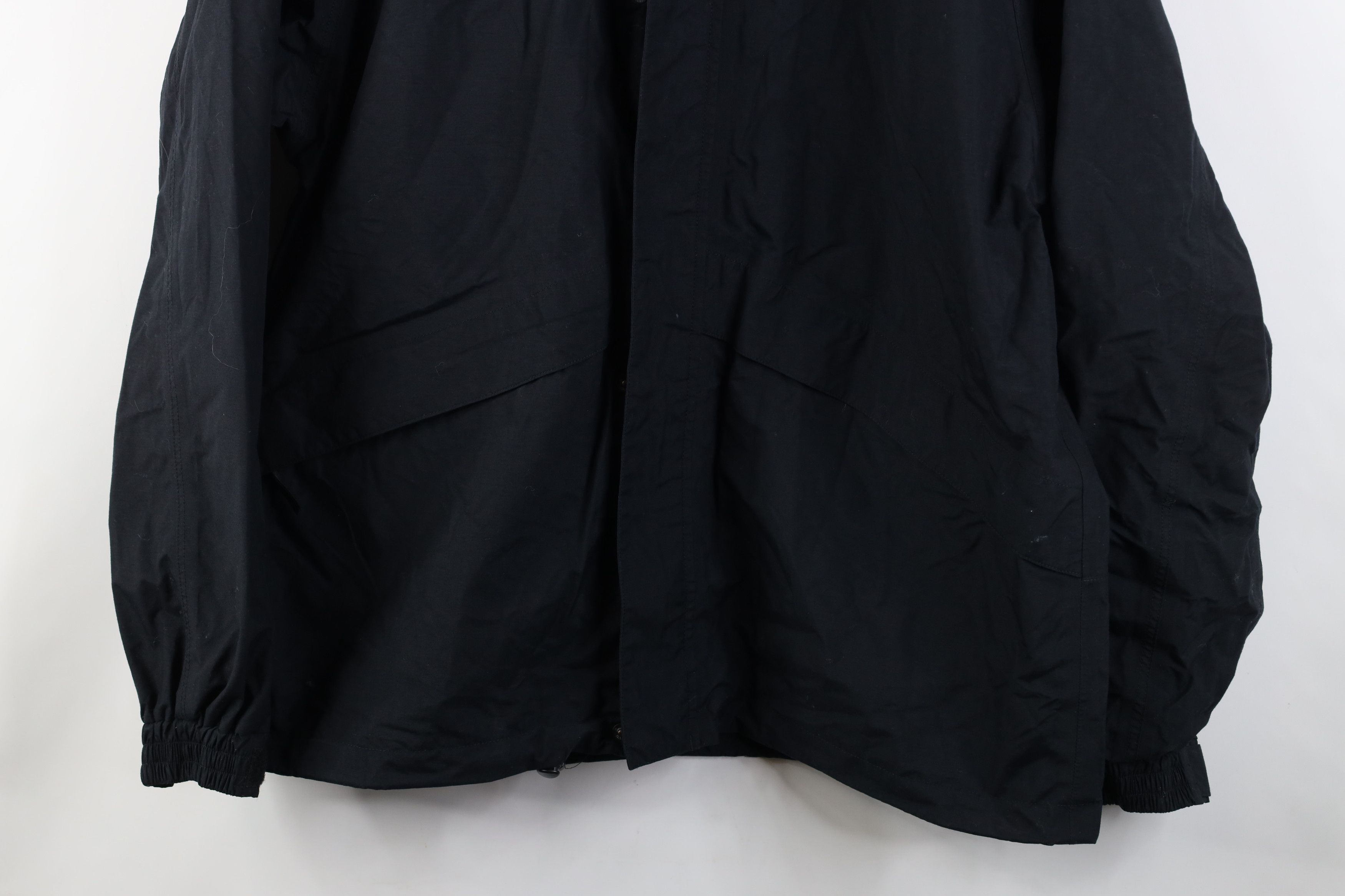 Cabelas Vintage 90s Cabelas Goretex Hooded Rain Jacket Coat Black Size US L / EU 52-54 / 3 - 3 Thumbnail