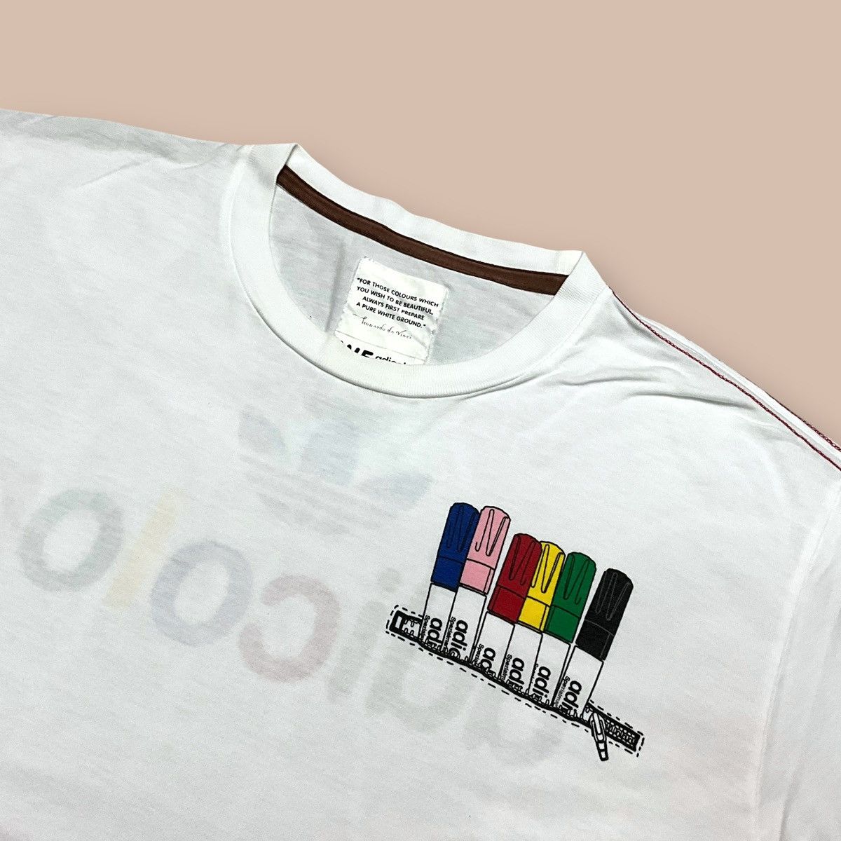 Adidas Adidas Adicolor W5 White Series Tee Size US L / EU 52-54 / 3 - 4 Thumbnail