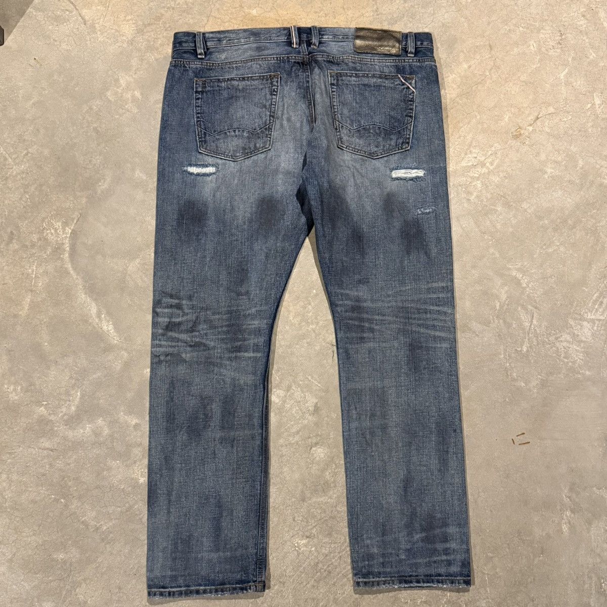 Cult Of Individuality Faded Distressed Japanese Selvedge Paint Splatter Jeans ERD Size US 42 / EU 58 - 12 Thumbnail