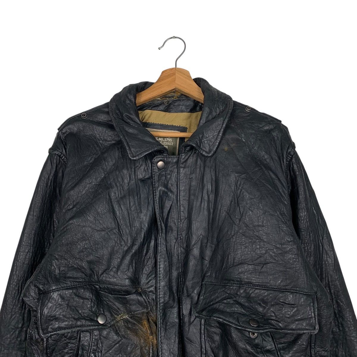 Japanese Brand Vintage Commander Aviator Leather Jacket Size US M / EU 48-50 / 2 - 2 Thumbnail