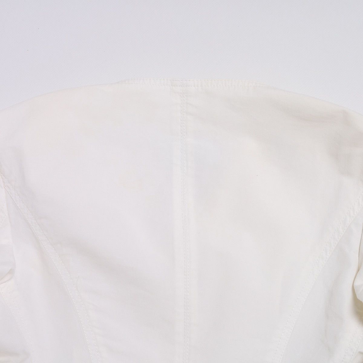 Celine Celine White Cotton Blazer Jacket size 40 Size M / US 6-8 / IT 42-44 - 18 Thumbnail