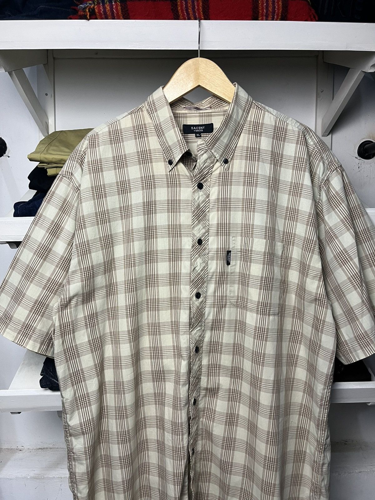 Yohji Yamamoto Yohji Yamamoto Ysaccs Sacsny Plaid Work Shirt Size US XXL / EU 58 / 5 - 2 Thumbnail