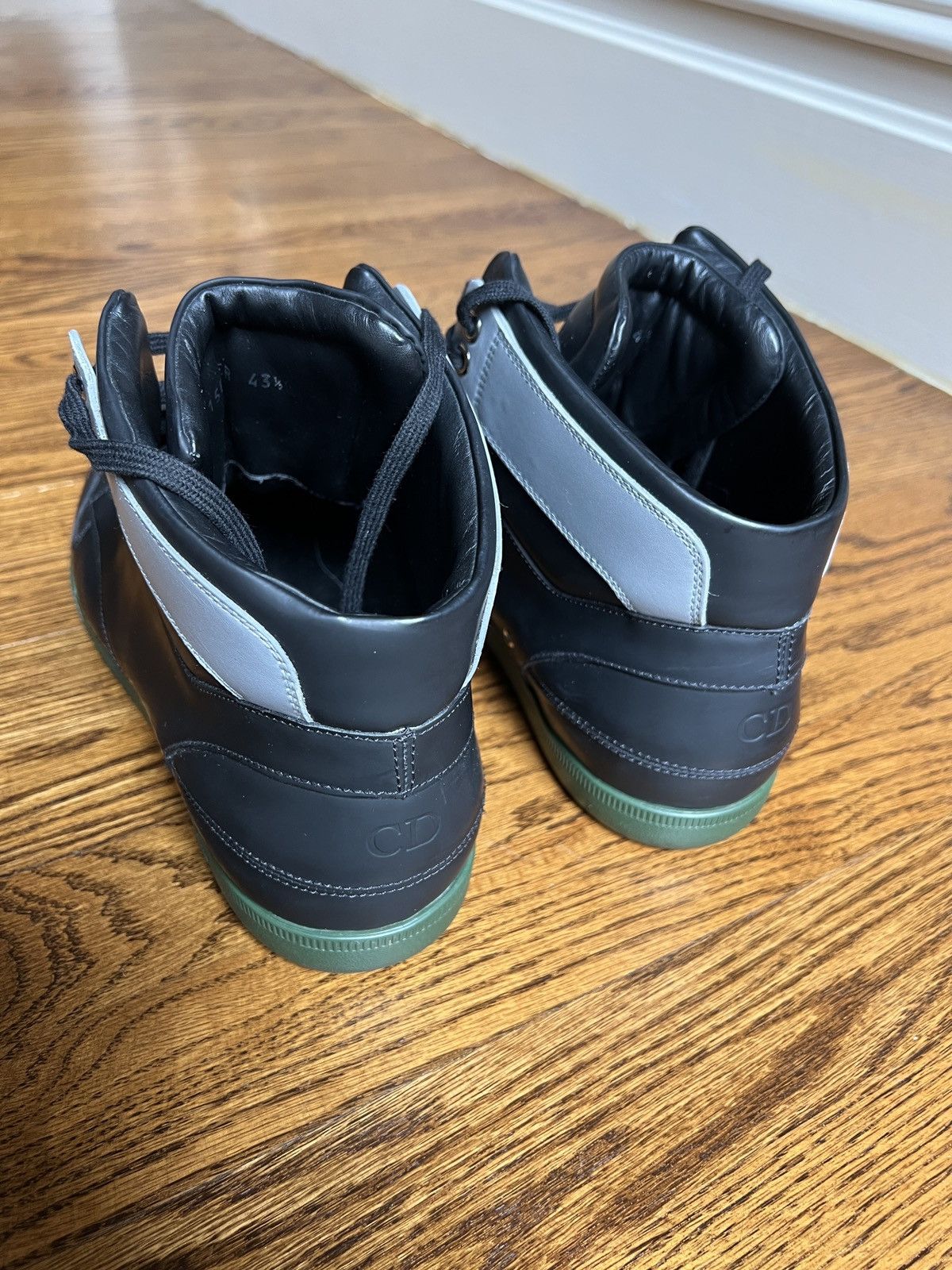 Dior Dior Mens High Tops Black/ Grey/ Green Size US 10.5 / EU 43-44 - 5 Thumbnail