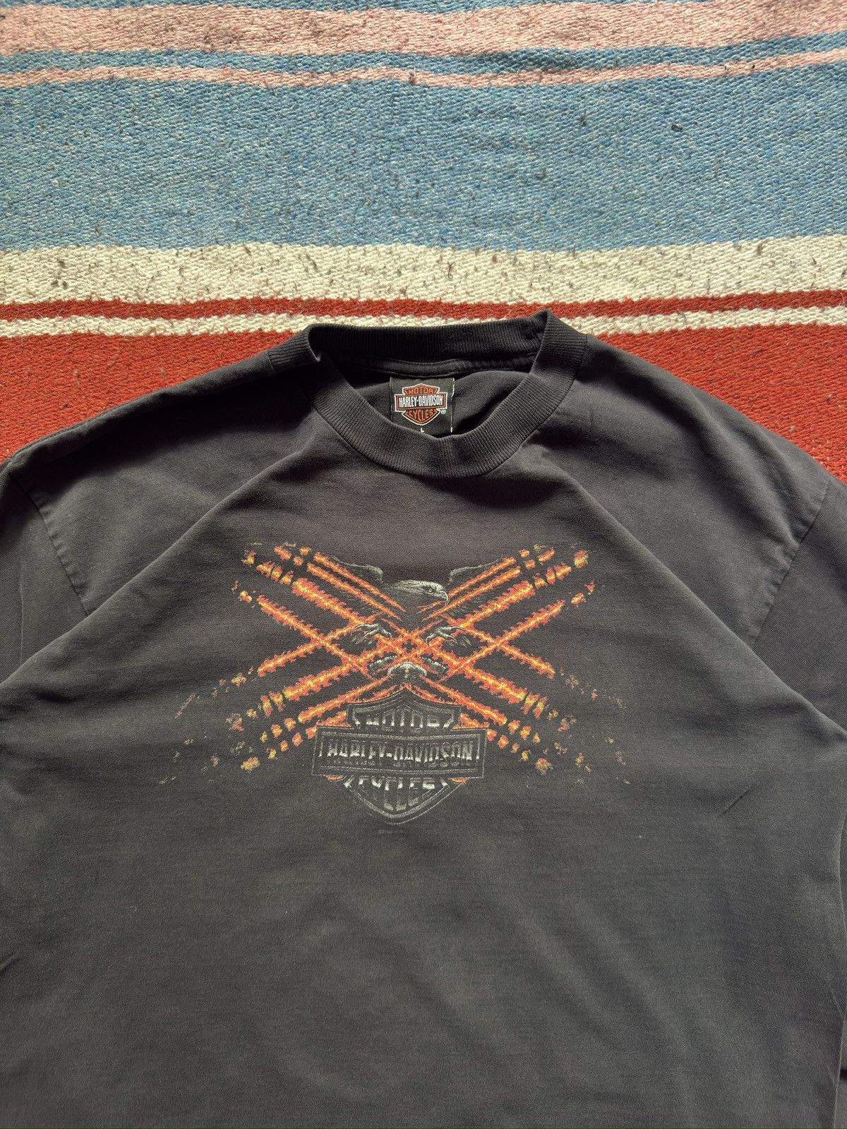 Harley Davidson × Vintage Vintage 2003 Harley Davidson Flame Sleeve Size US L / EU 52-54 / 3 - 3 Thumbnail