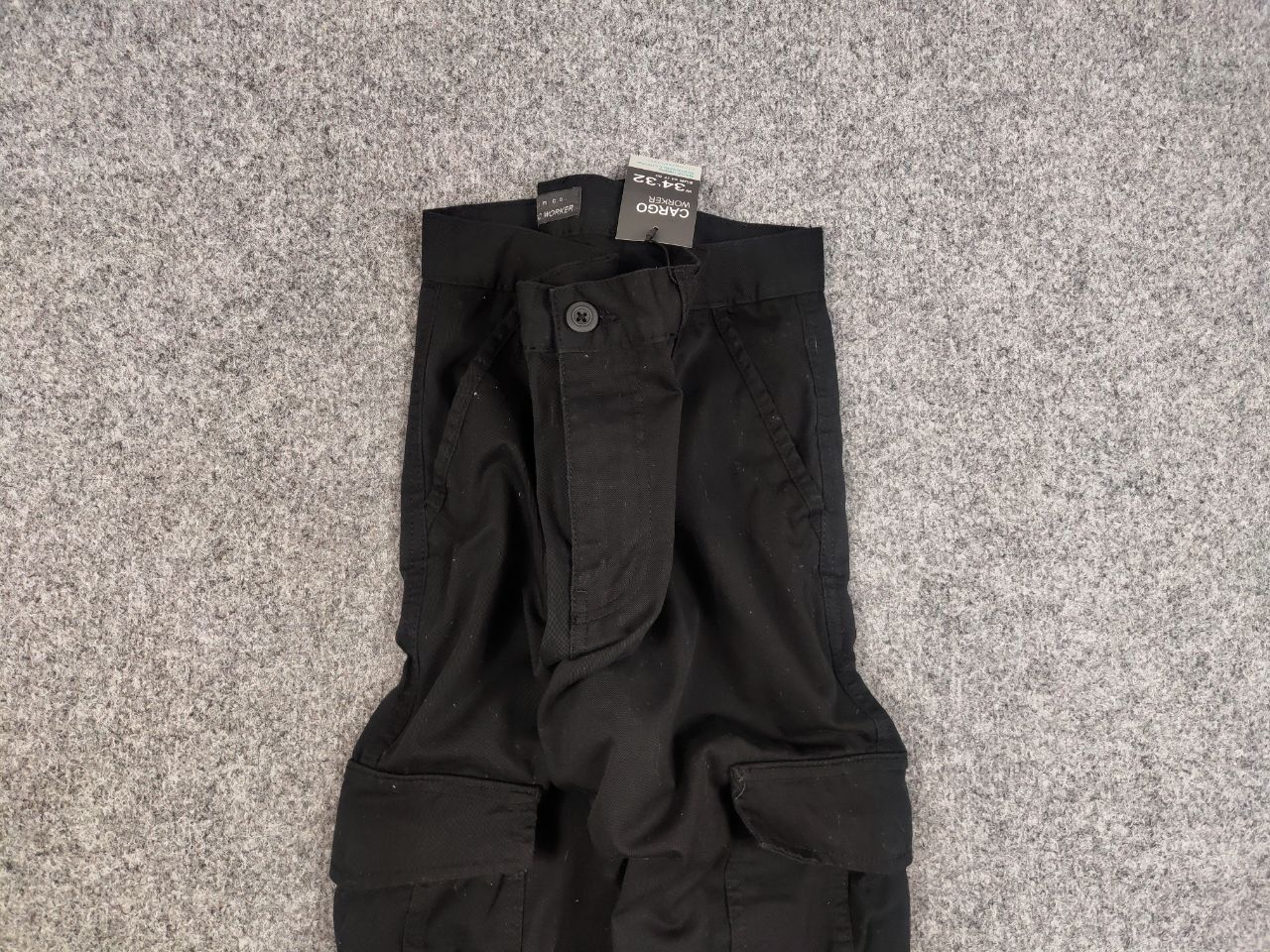 Japanese Brand × Vintage Vintage Japanese Style black cargo workwear Pants Y2K Size US 34 / EU 50 - 6 Thumbnail