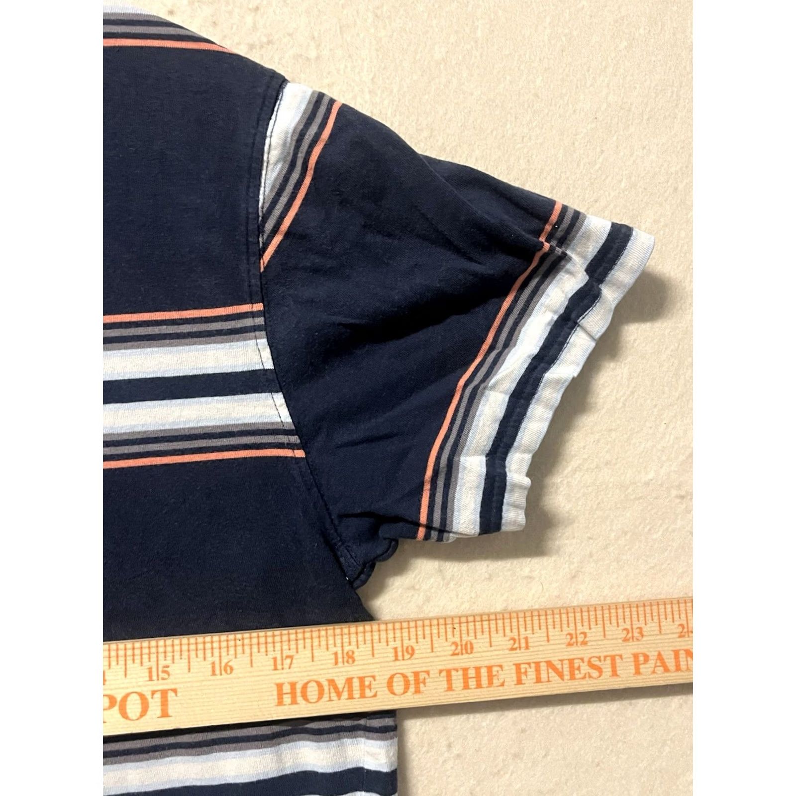Volcom Volcom T-Shirt Men's Medium Blue Striped Crew Neck Cotton Blend Logo Modern Fit Skateboarding Thorne Regular All Seasons Size US M / EU 48-50 / 2 - 3 Thumbnail