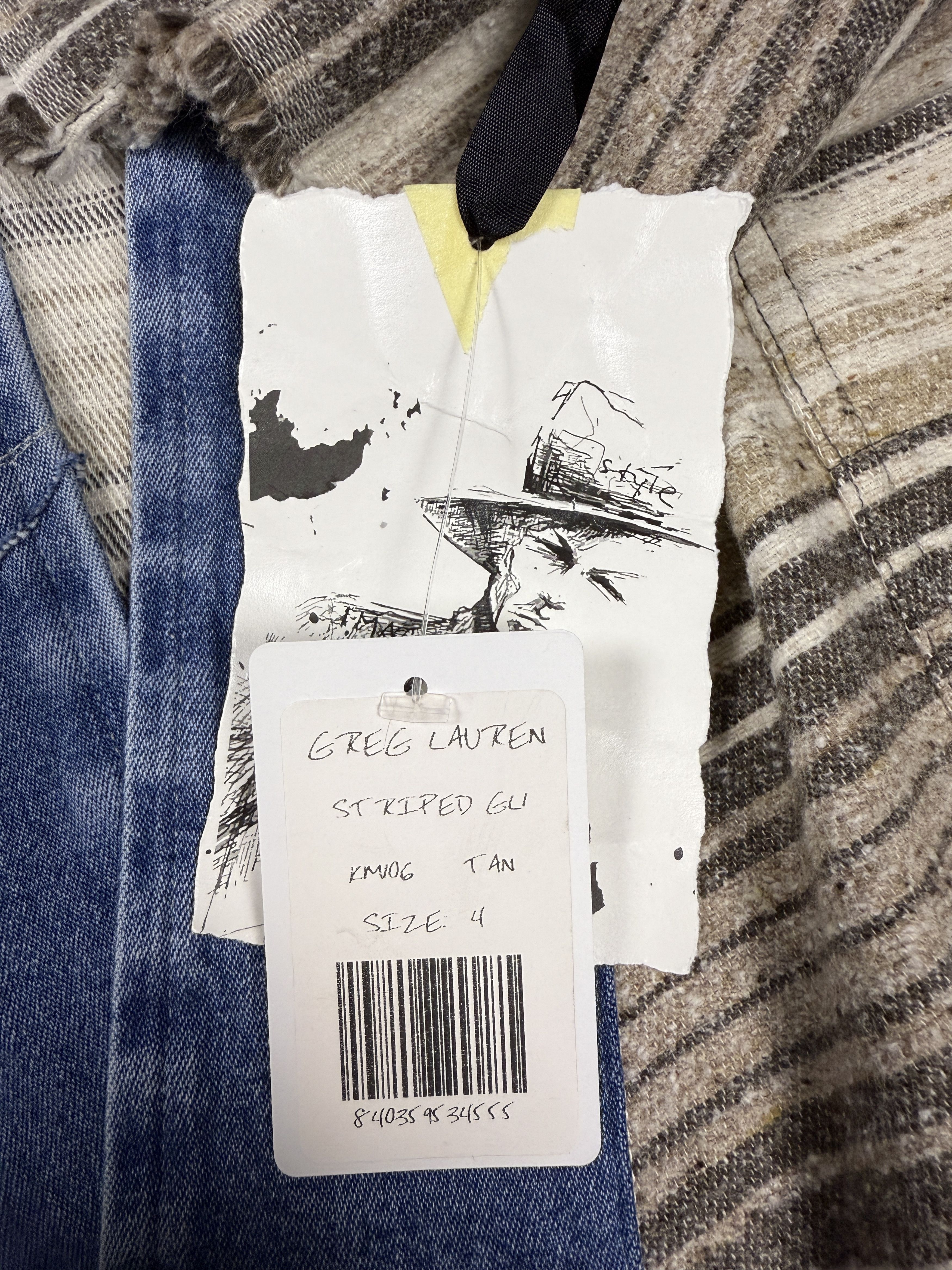 Greg Lauren Greg Lauren Striped GL1 Kimono Size US XL / EU 56 / 4 - 5 Thumbnail