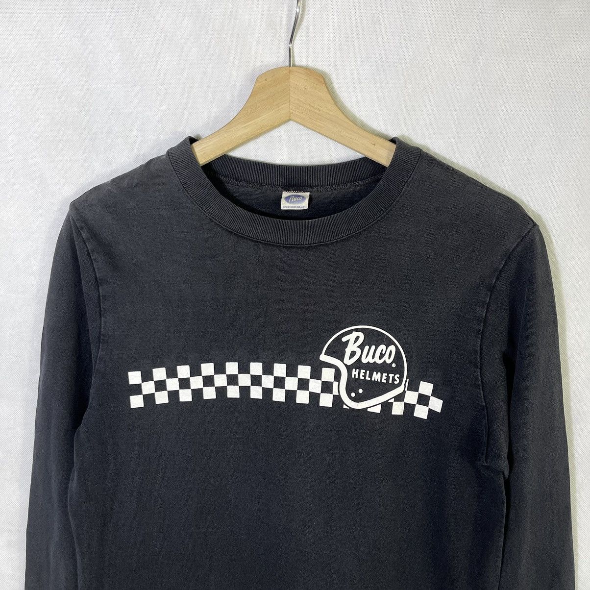 Buco × The Real McCoy's × Vintage Buco Helmet Racers Joseph Buegeleisen Loopwheel Fades Tshirt Size US M / EU 48-50 / 2 - 3 Thumbnail
