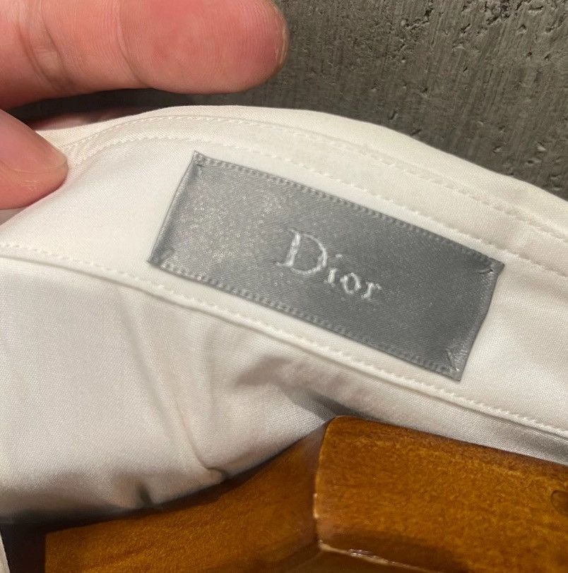 Dior Dior White Circular Bee Embroidered Shirt 2412-Nextarrow Size 42S - 5 Thumbnail