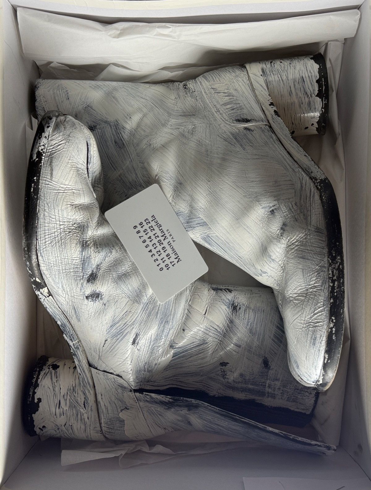 Maison Margiela MAISON MARGIELA Painted Tabi Boots Size US 8.5 / EU 41-42 - 5 Thumbnail