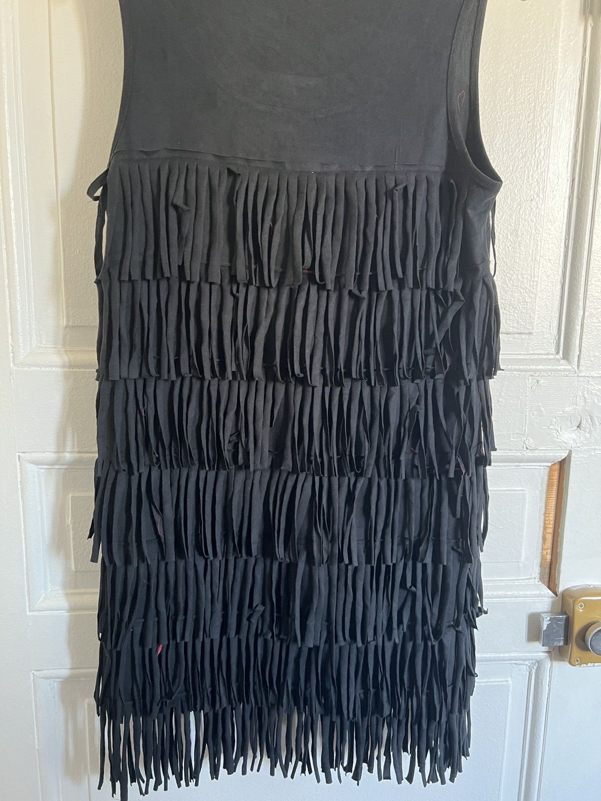 Japanese Brand × Vintage Y2K Black Dress Goth Hippie Opium blouse 2000s raf rick cdg Size L / US 10 / IT 46 - 4 Thumbnail