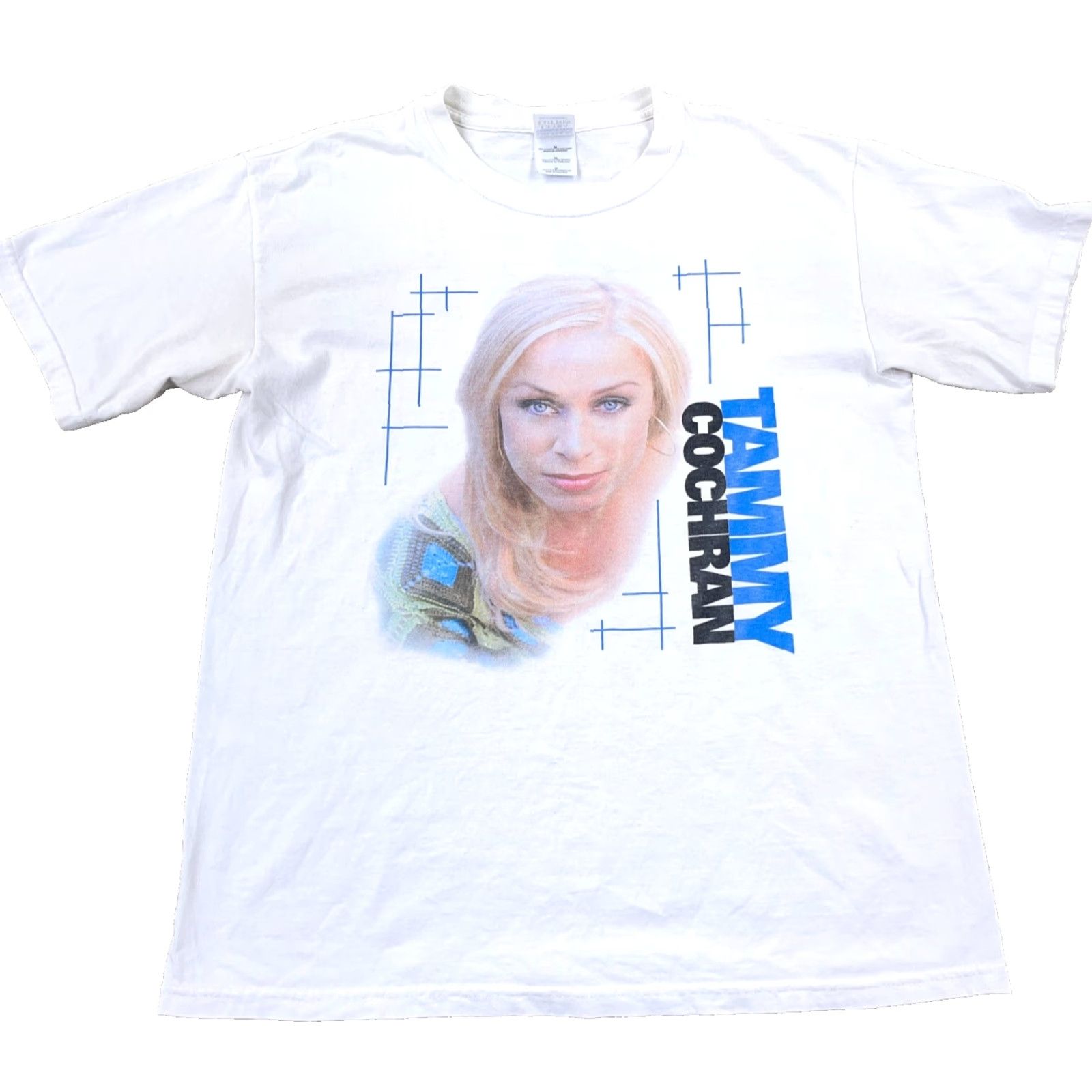 Gildan Vintage Tammy Cochran Shirt Adult M White Gildan T-Shirt Band Graphic Print Short Sleeve Crew Neck Cotton Knit Men Mens Size US M / EU 48-50 / 2 - 2 Thumbnail
