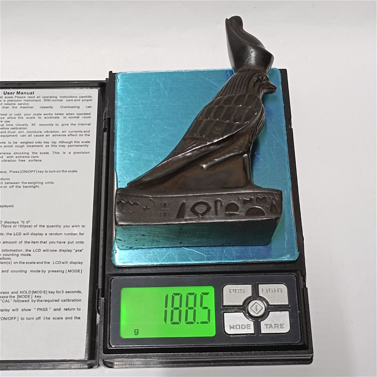 Other Egyptian Horus falcon statue hand-carved symbolic art piece Size ONE SIZE - 10 Thumbnail