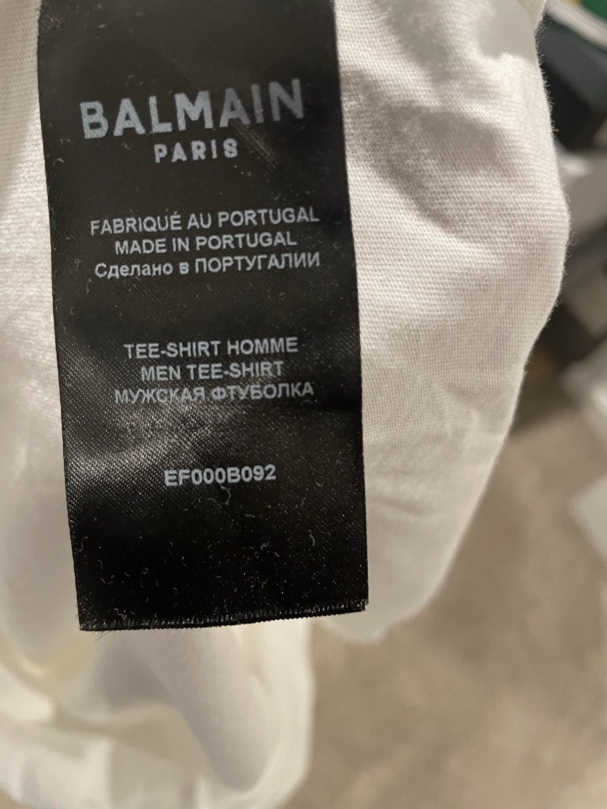 Balmain Balmain Flocked T-Shirt Neon Yellow Sz XL Size US XL / EU 56 / 4 - 5 Thumbnail