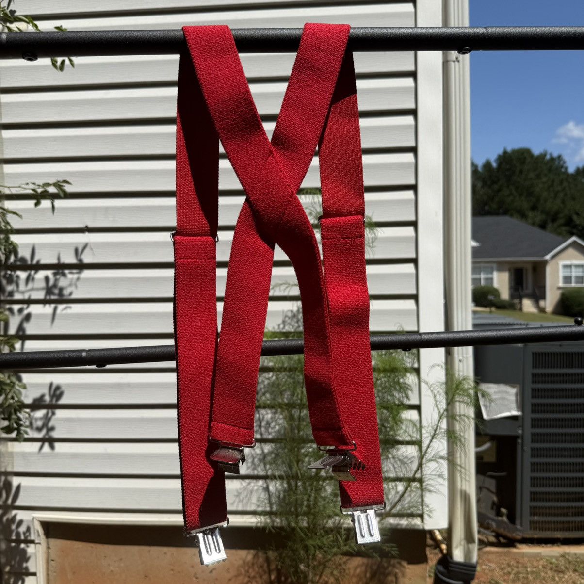 Other Vintage Red Suspenders – Workwear / Streetwear Essential Size ONE SIZE - 2 Thumbnail