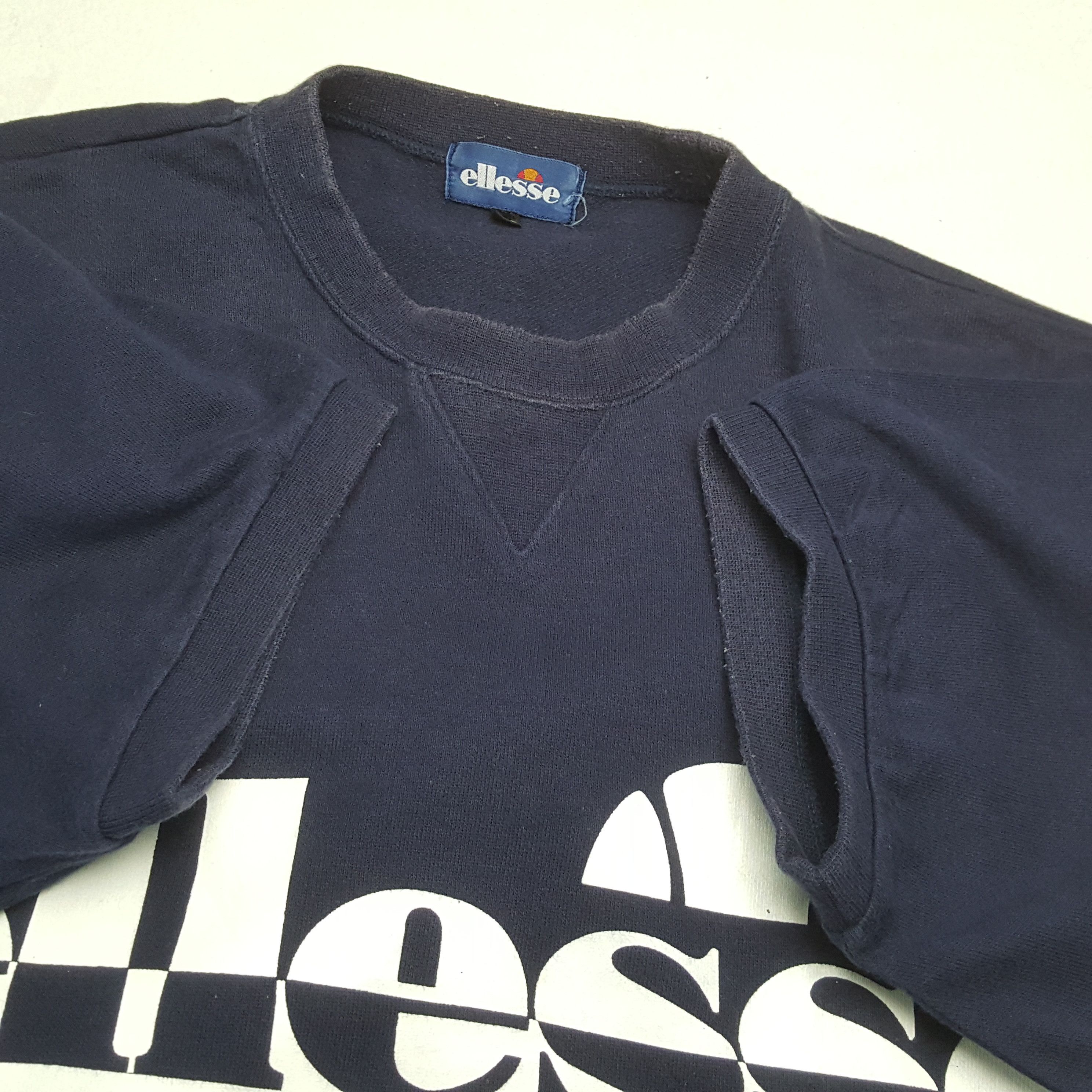 Ellesse × Vintage ELLESSE Logo Spellout Design Sweatshirt Size US L / EU 52-54 / 3 - 6 Thumbnail