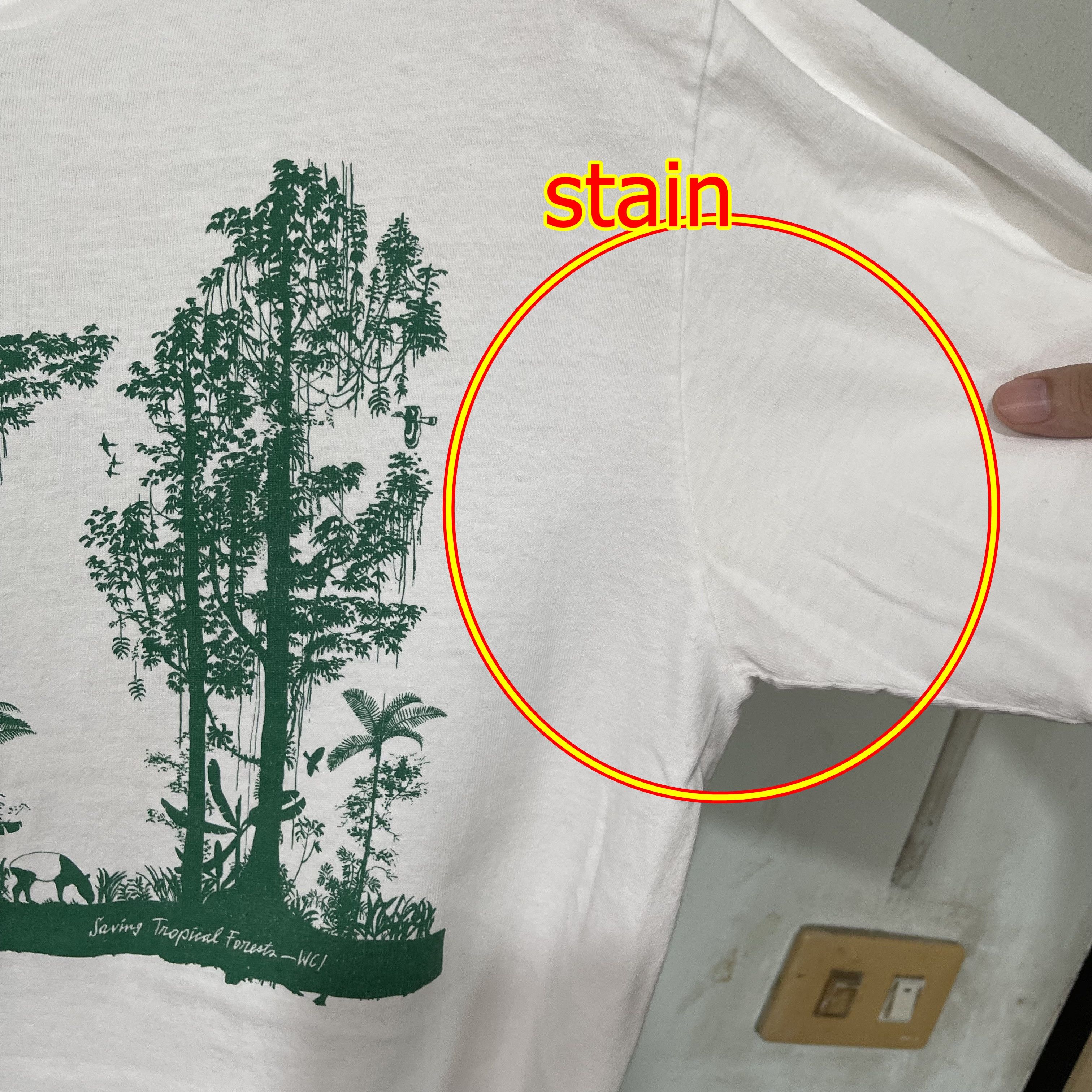 Vintage Vintage 90s Tropical Forest T-Shirt Size US M / EU 48-50 / 2 - 9 Thumbnail