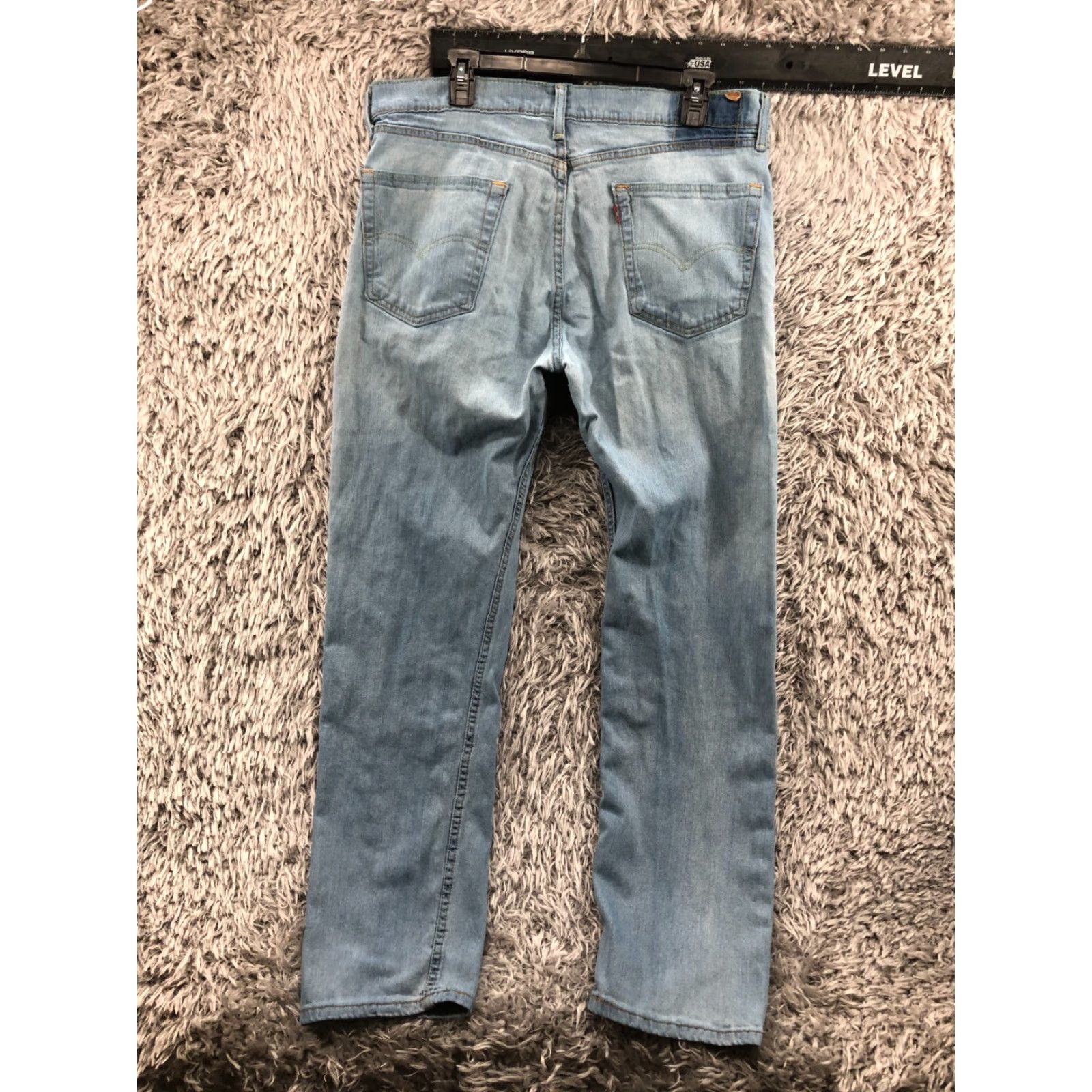 Levi's Levi's 505 Jeans Size 36x34 Regular Straight Belt Loops Blue Denim Men’s 5-Pocket Mid Rise Size US 36 / EU 52 - 5 Thumbnail