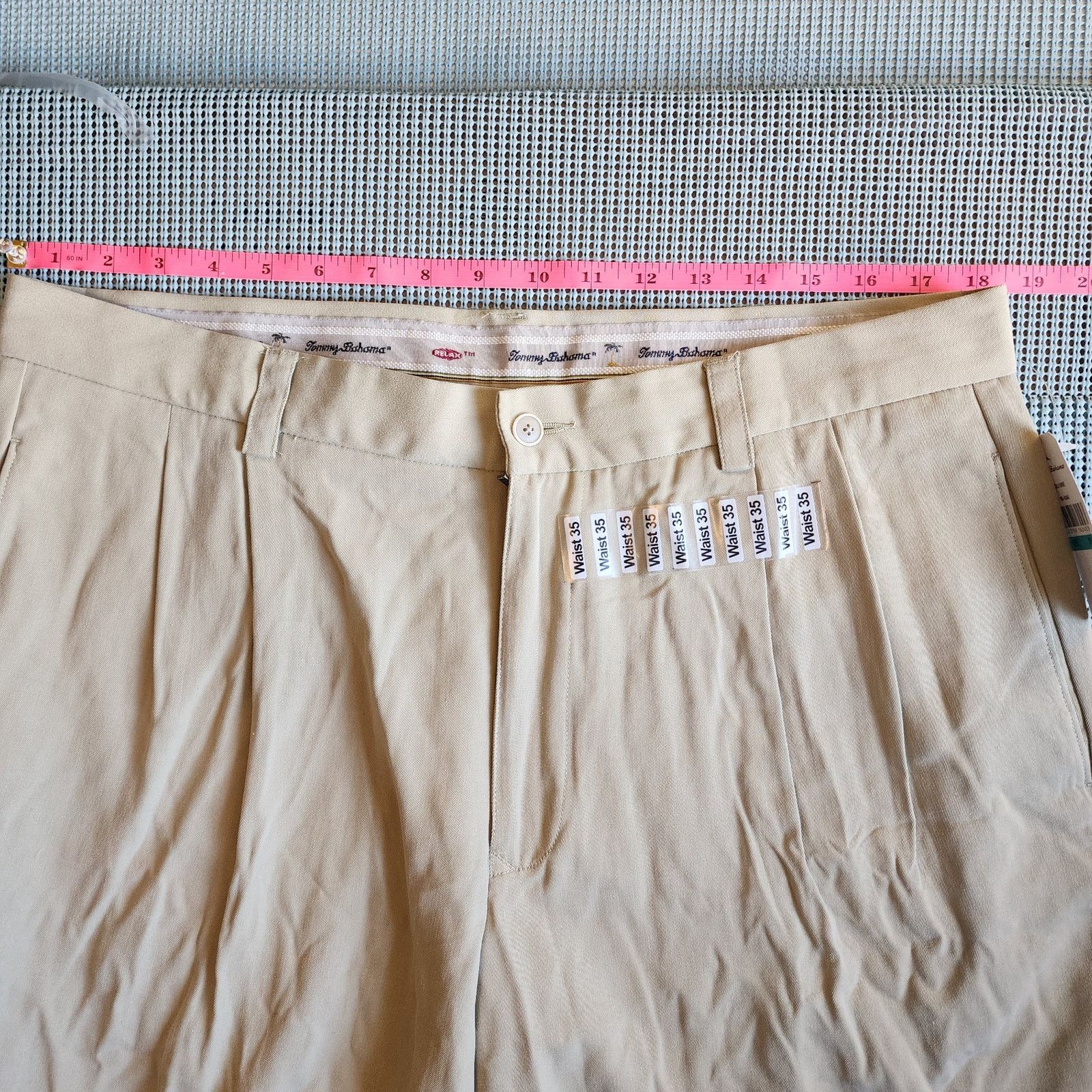 Tommy Bahama NWT Tommy Bahama Silk Khaki Shorts Size 35, Size US 35 - 4 Thumbnail