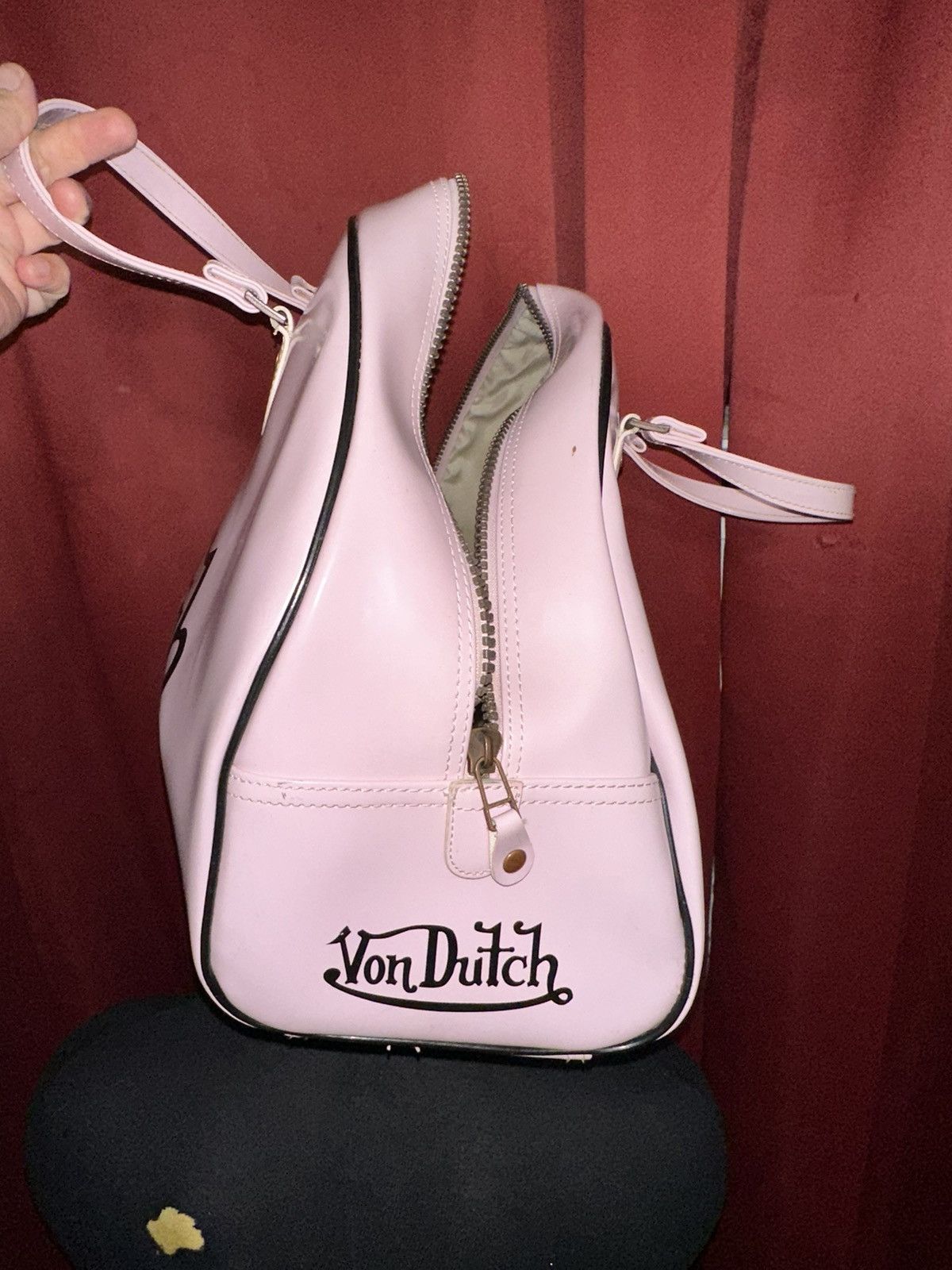 Grailed × Vintage × Von Dutch Vintage Von Dutch Bowling Bag Handle Purse Powder Pink Grail Size ONE SIZE - 8 Thumbnail