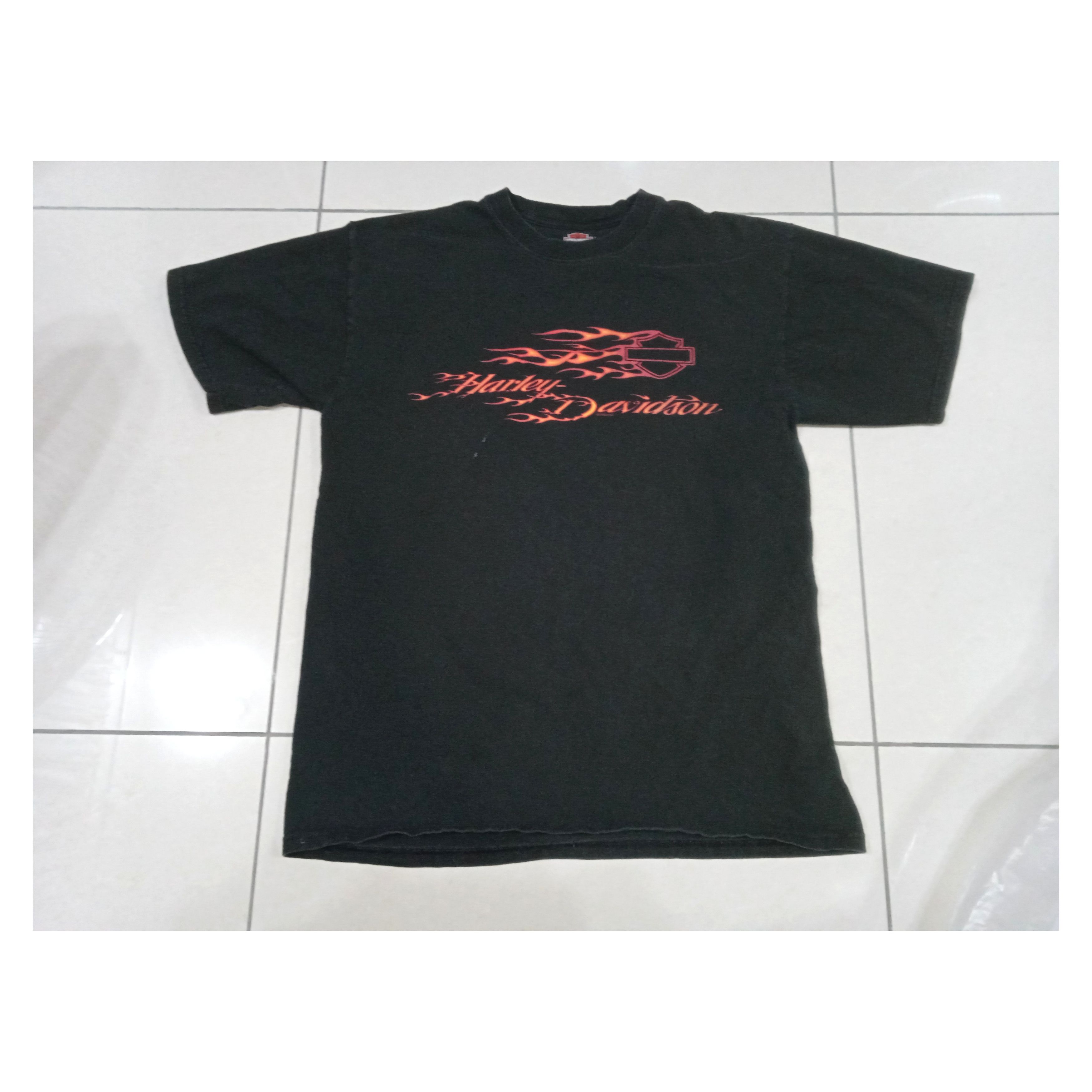 Harley Davidson Vintage 2000s Harley Davidson Flame 2003 T Shirt Size US M / EU 48-50 / 2 - 1 Thumbnail