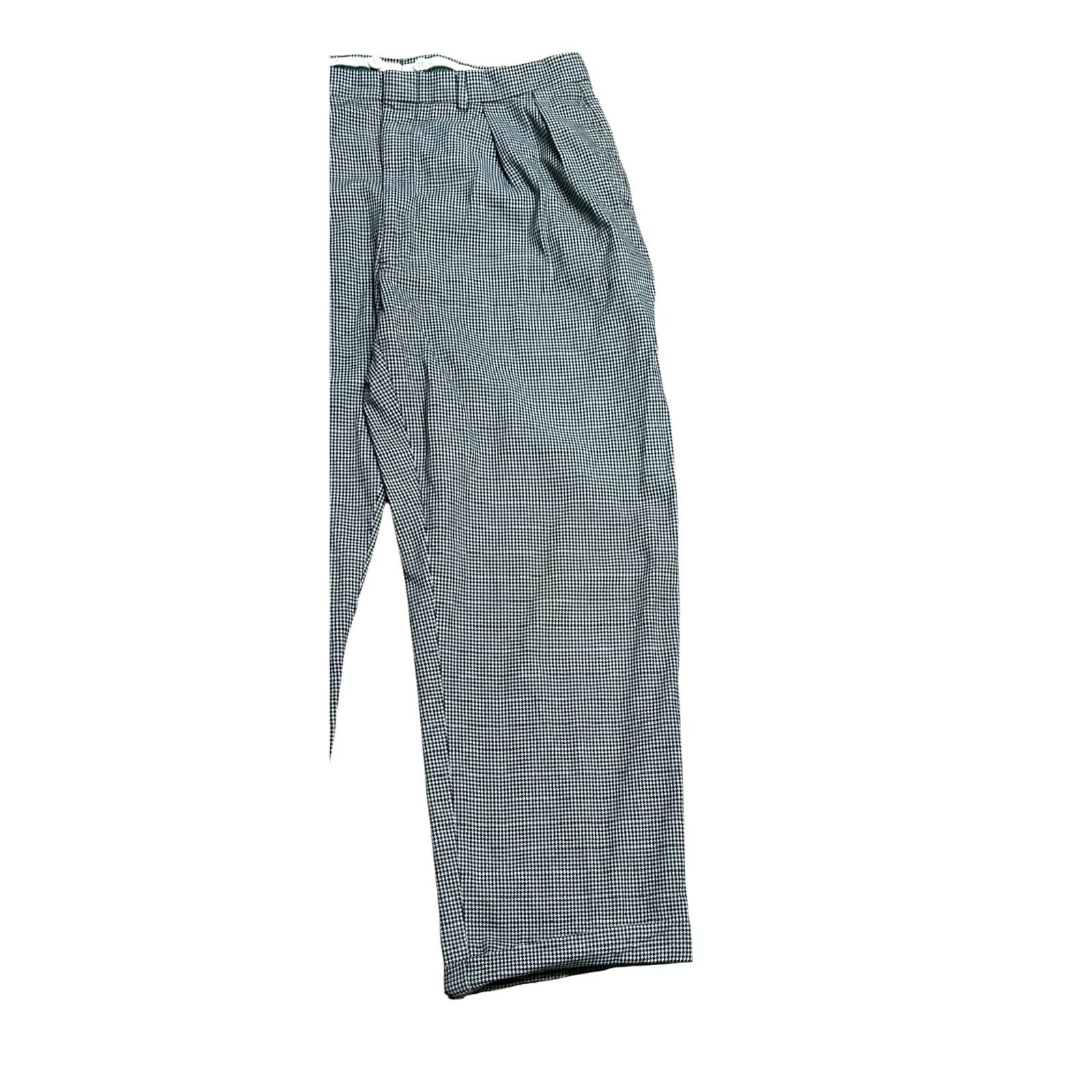 Vintage VINTAGE Mister Guy Black & White Checkered Pants Men 38 Trousers Pleated Dress Pants Regular Men’s Size US 38 / EU 54 - 4 Thumbnail