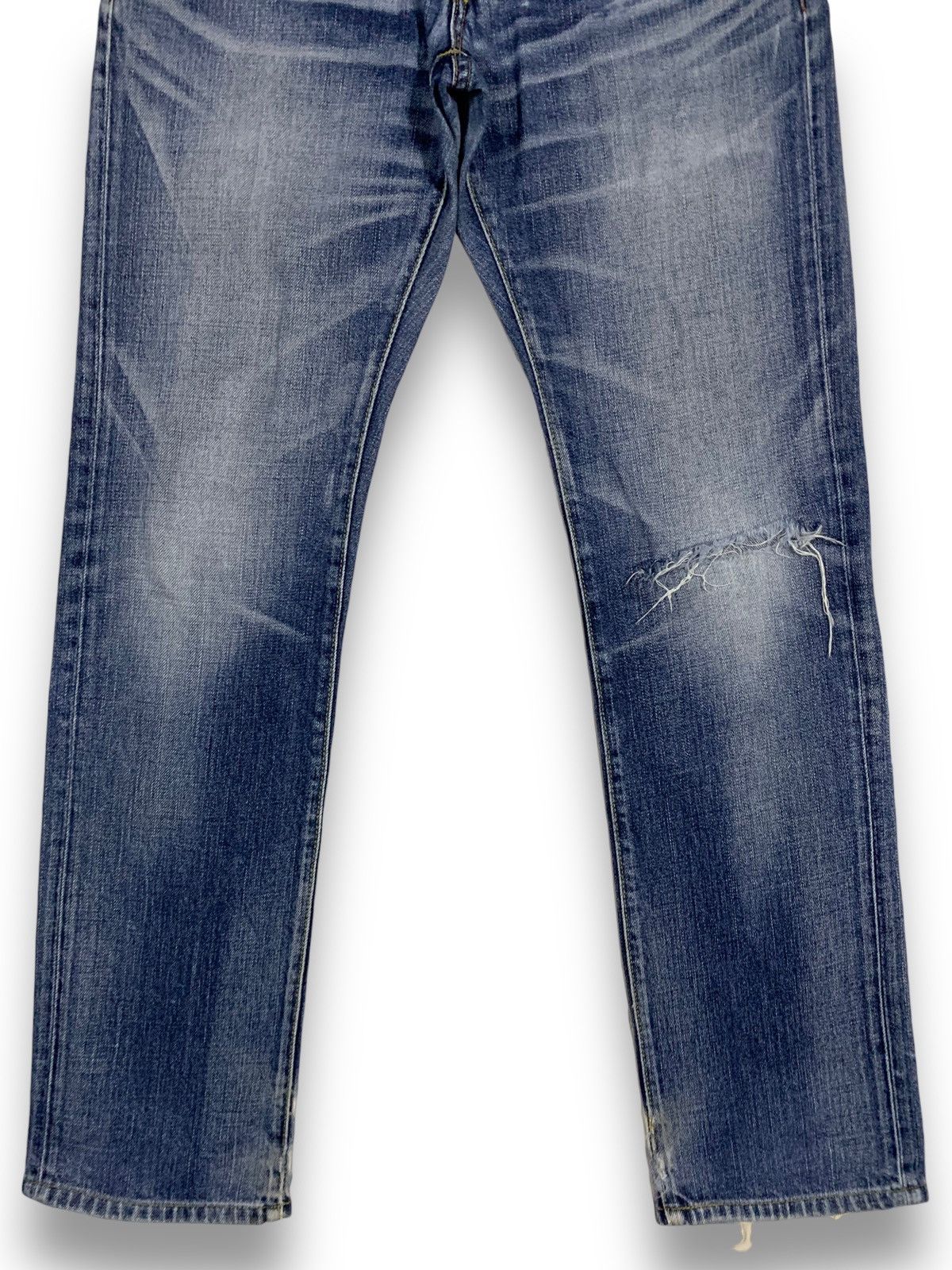Japanese Brand Vintage Japanese Brand Slim Straight Distressed Grunge Jeans Size US 30 / EU 46 - 8 Thumbnail