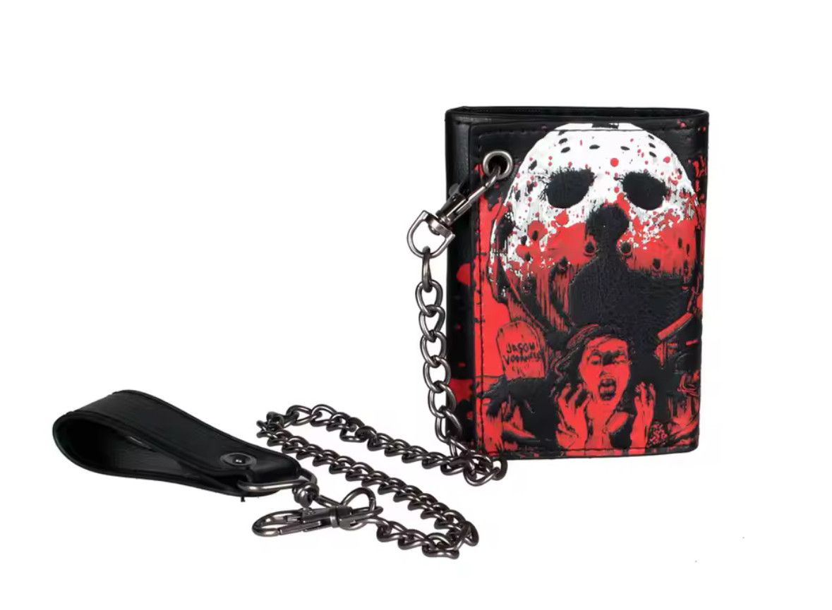 Other Man Short Wallet With Chain Horror Scary Scream Card Wallet Size ONE SIZE - 1 Thumbnail