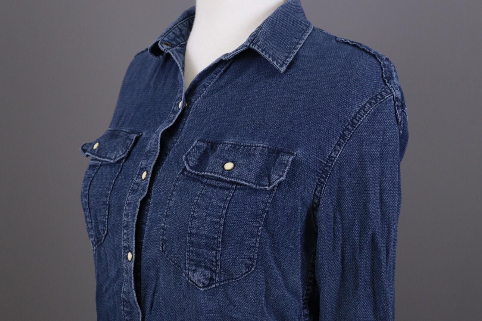 Allsaints All Saints Blue Denim Button Down Pockets Size EU 34 /US 2 Size S / US 4 / IT 40 - 9 Thumbnail