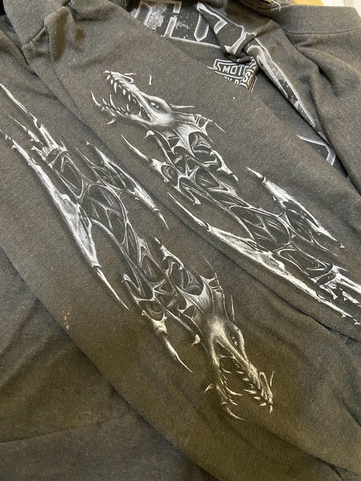 Harley Davidson × Vintage Vintage 1997/2007 Harley Davidson Sleeveprint Dragon Custom Size US M / EU 48-50 / 2 - 15 Thumbnail
