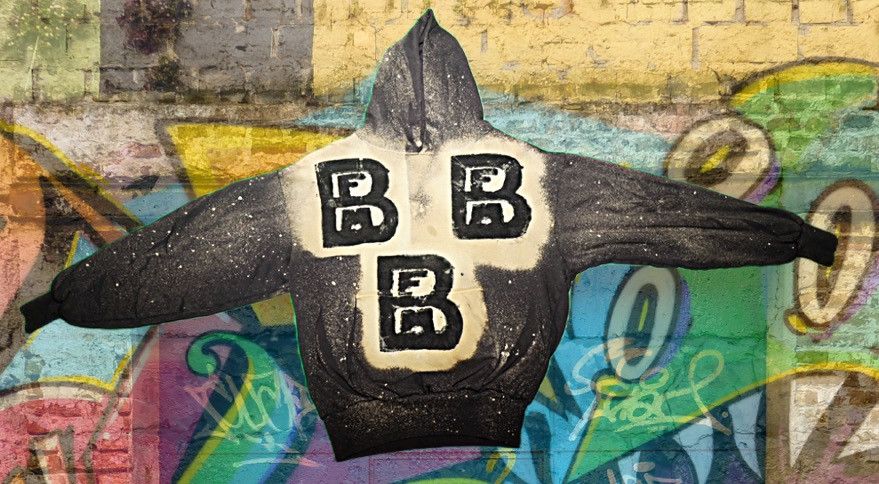 Designer × Vintage “Bleached Graffiti” BUILTFROMMUDD Hoodie Size US M / EU 48-50 / 2 - 2 Thumbnail