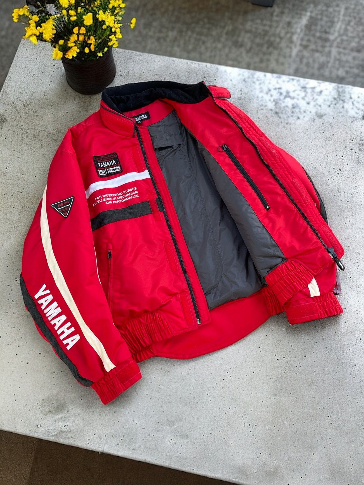 Yamaha 🔥YAMAHA MOTO SPORTS WATERPROOF RACING BOMBER JACKET Size US L / EU 52-54 / 3 - 3 Thumbnail