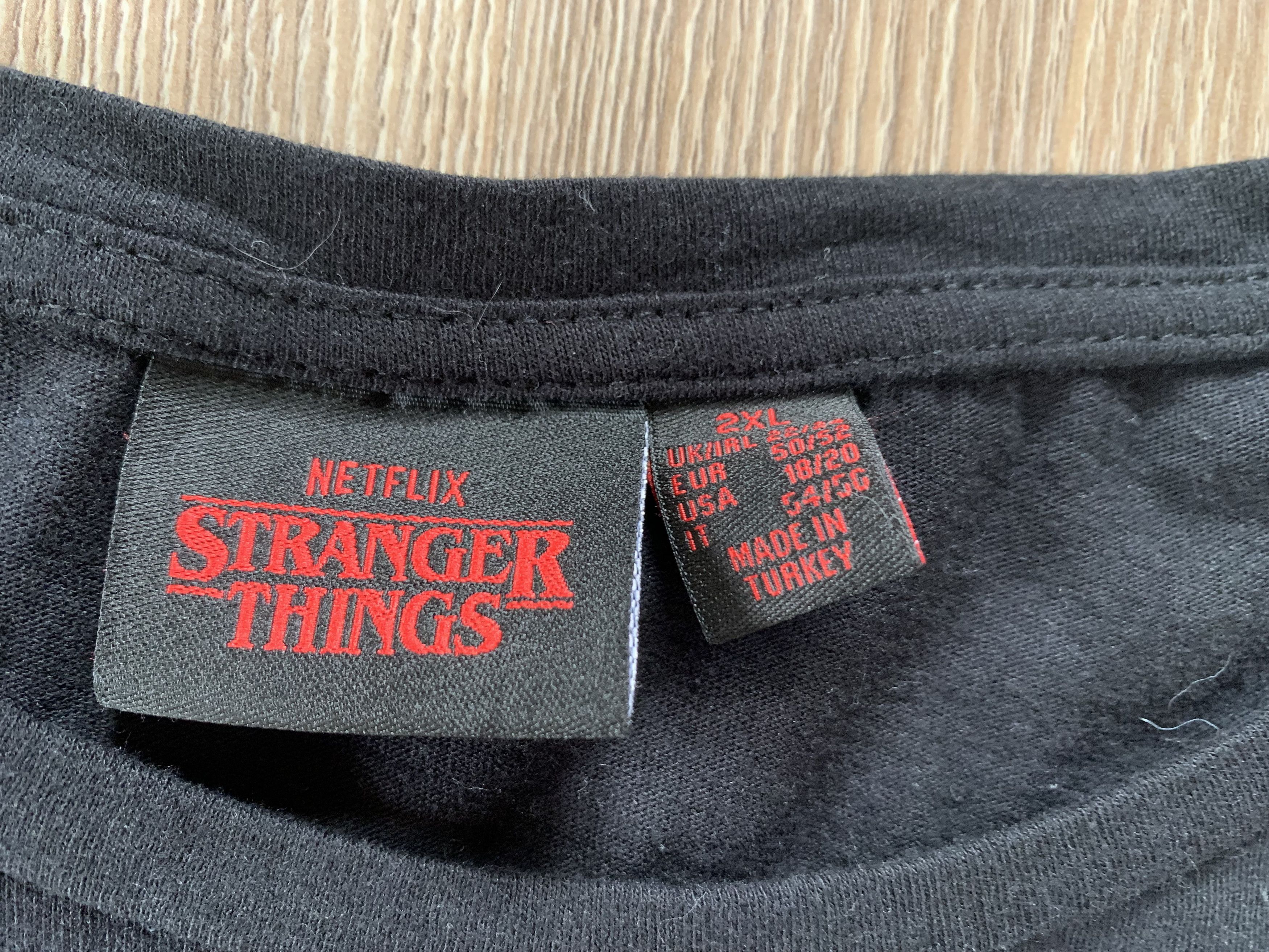 Other Stranger Things Black Printed T Shirt Size US XXL / EU 58 / 5 - 7 Thumbnail
