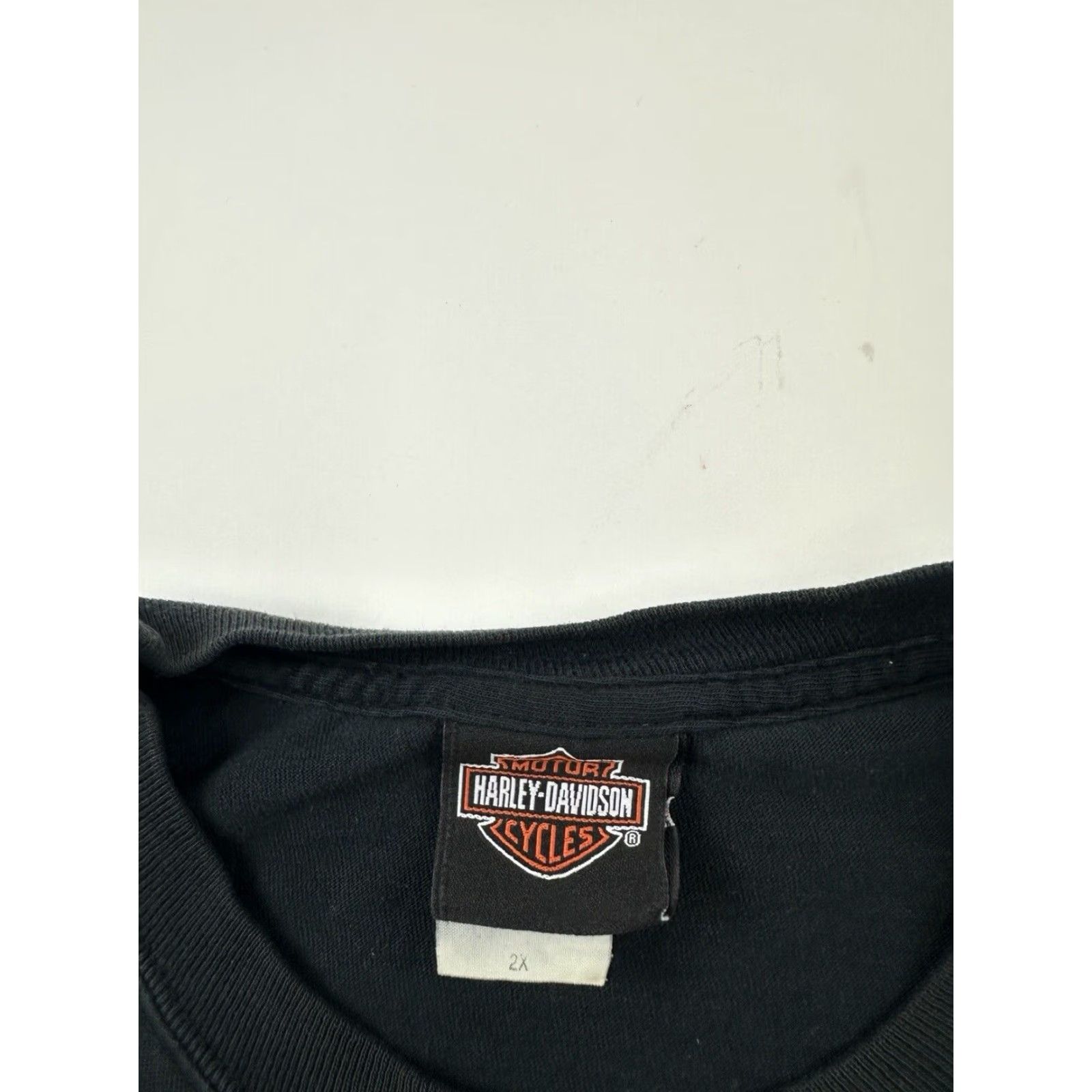 Harley Davidson VINTAGE Harley-Davidson Shirt 2XL Black Omaha Can't Tread On Us 90s Mens Size US XXL / EU 58 / 5 - 5 Thumbnail