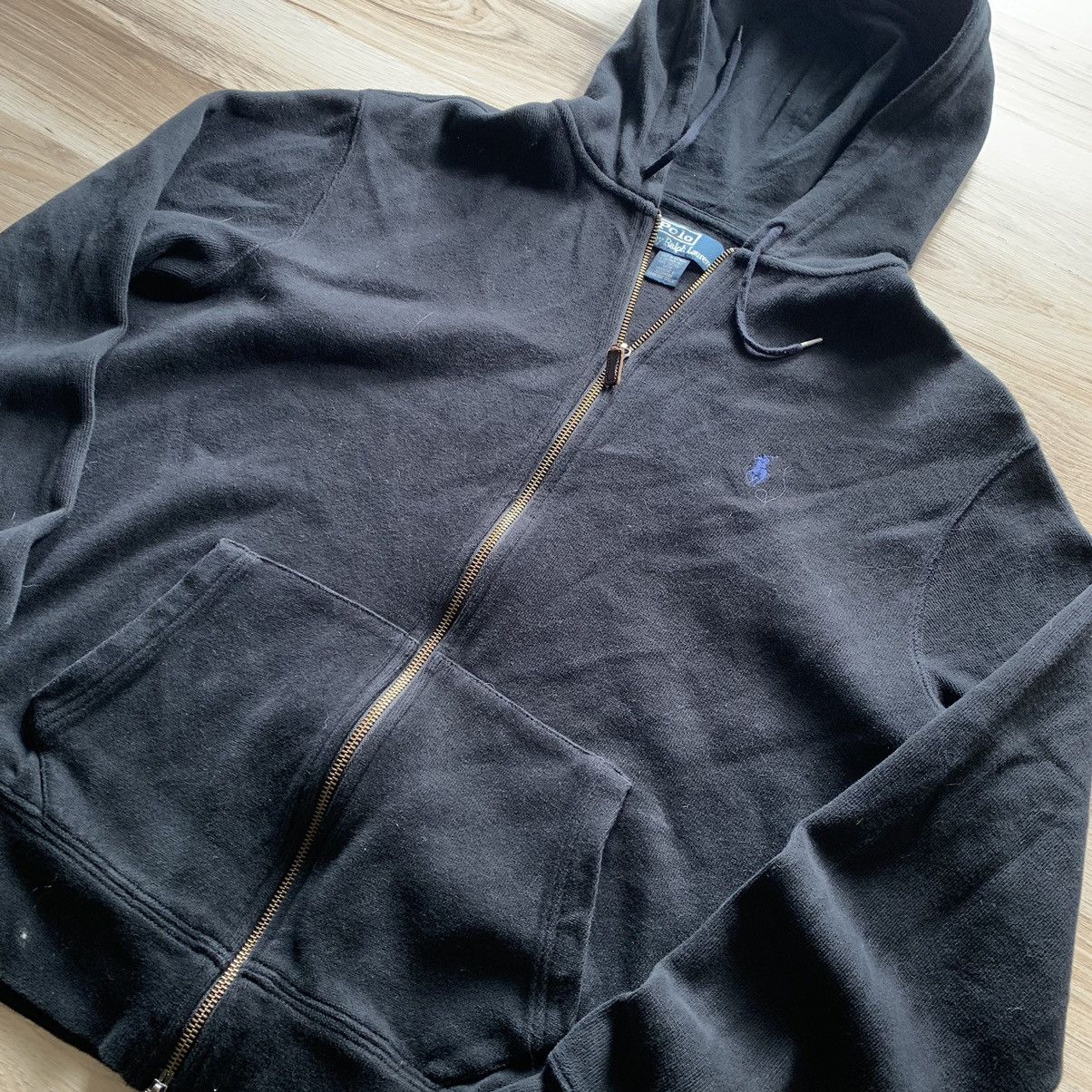 Polo Ralph Lauren Vintage black baggy Polo Hoodie Essential fit 90’s Medium Size US M / EU 48-50 / 2 - 3 Thumbnail