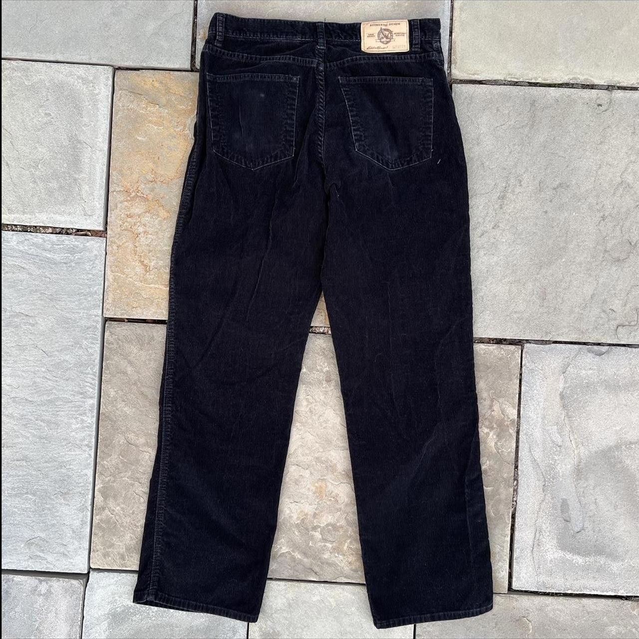 Eddie Bauer Black Corduroy Riveted Jeans Size US 33 - 5 Thumbnail